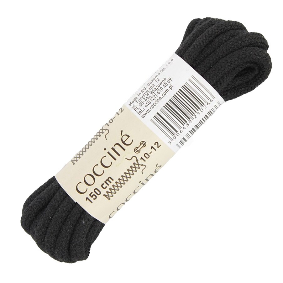 Coccine - Band - Schnürsenkel Black - 150 cm