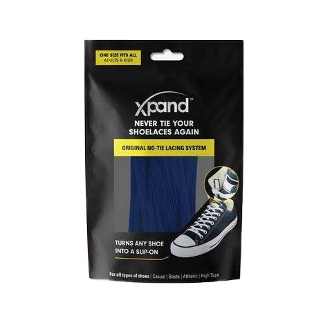 Xpand - No-Tie - elastische Schnürsenkel Navy Blue