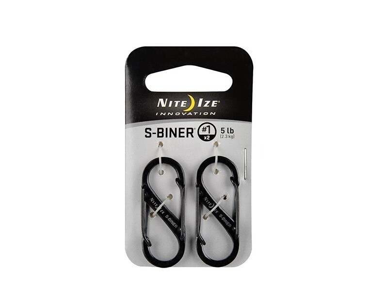 Nite Ize - S-Biner 1 - Karabinerhaken 2Pack - Black