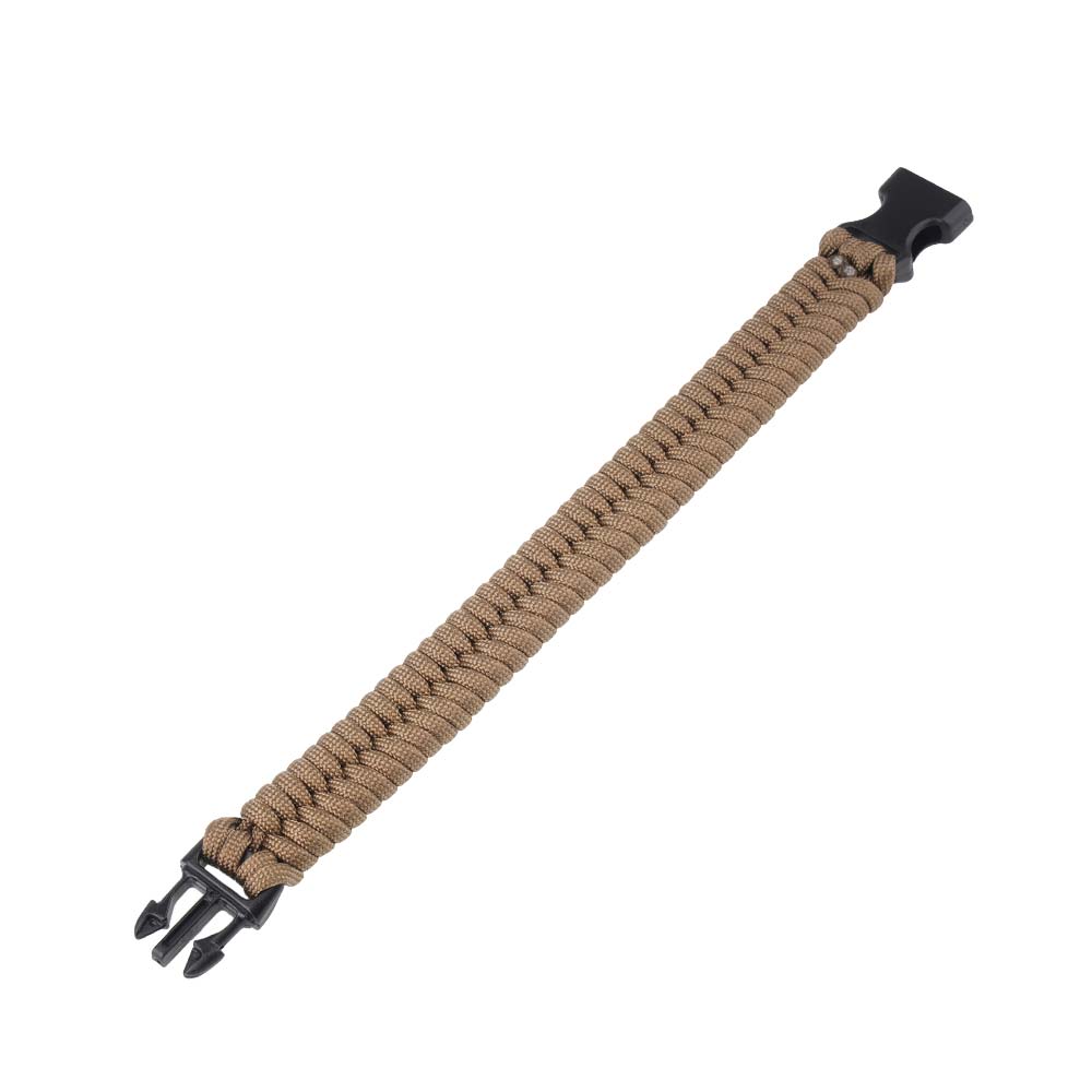 EDCX - Fisch - Survival-Armband - Paracord - Coyote Brown