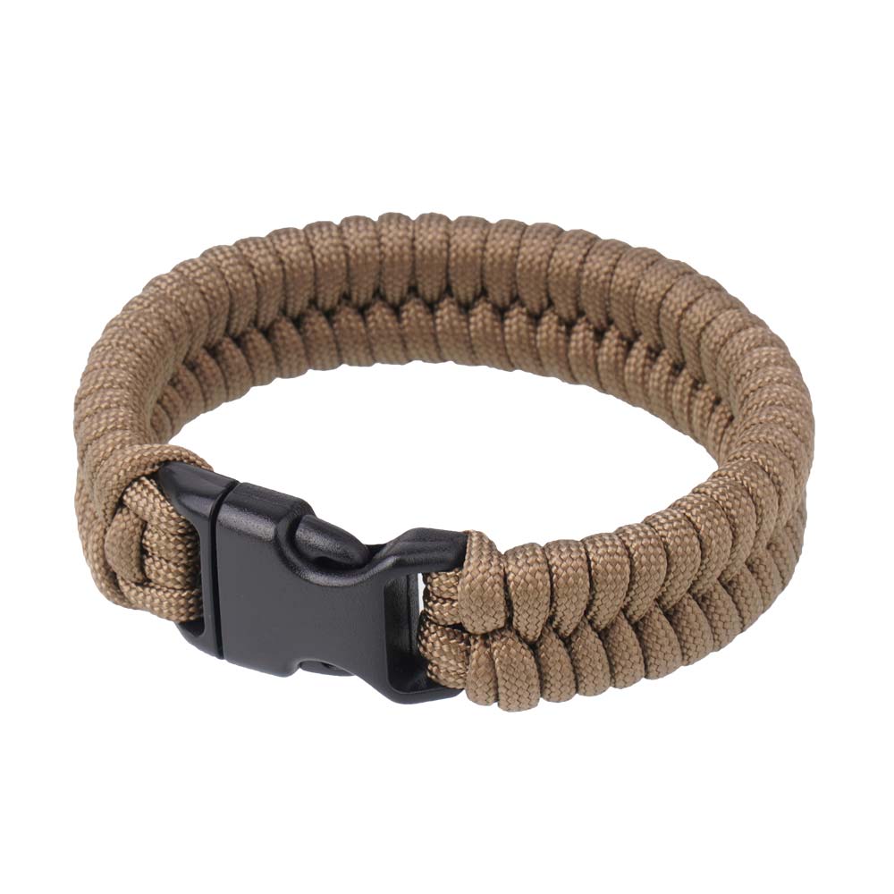 EDCX - Fisch - Survival-Armband - Paracord - Coyote Brown