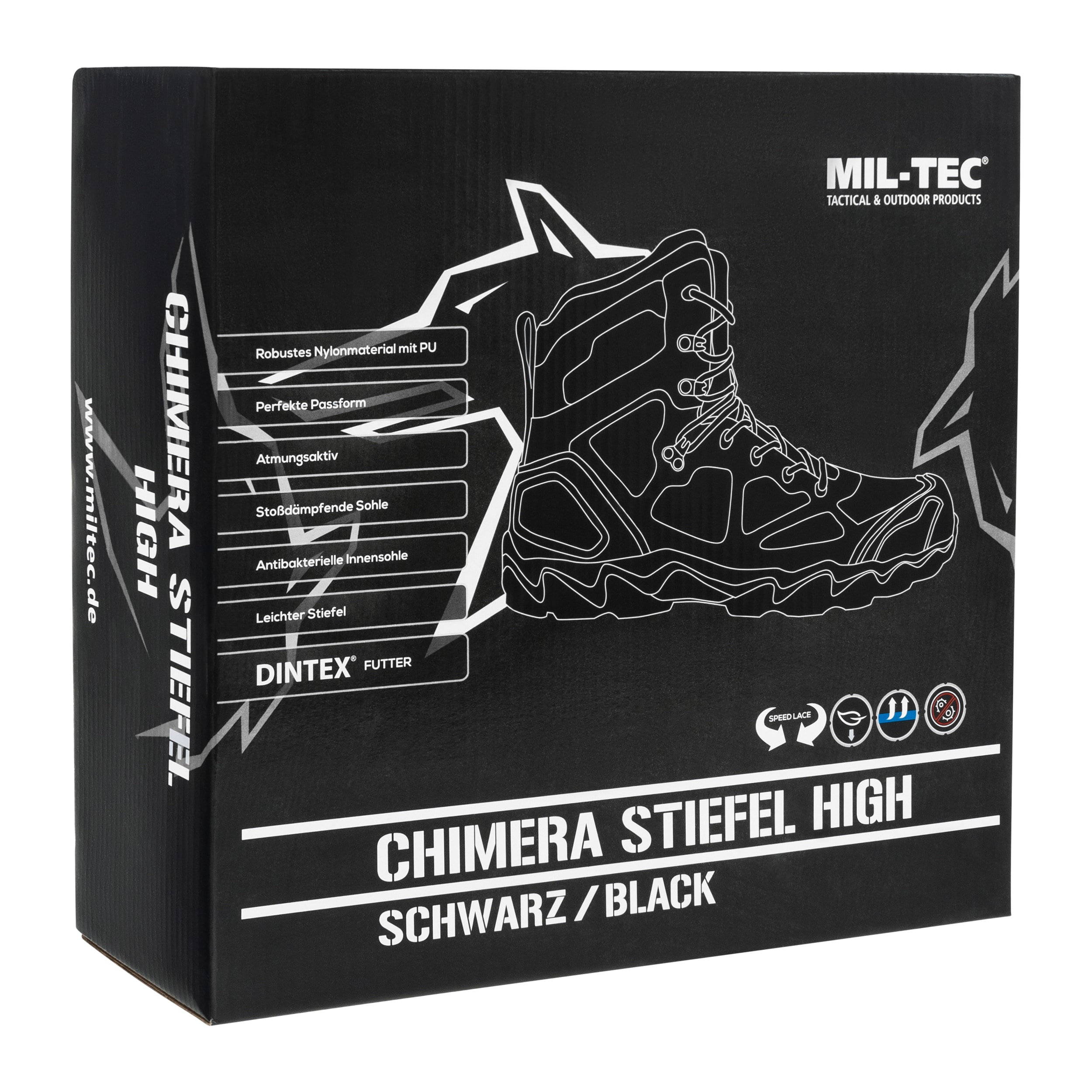 Mil-Tec - Chimera High - Taktische Stiefel - Black