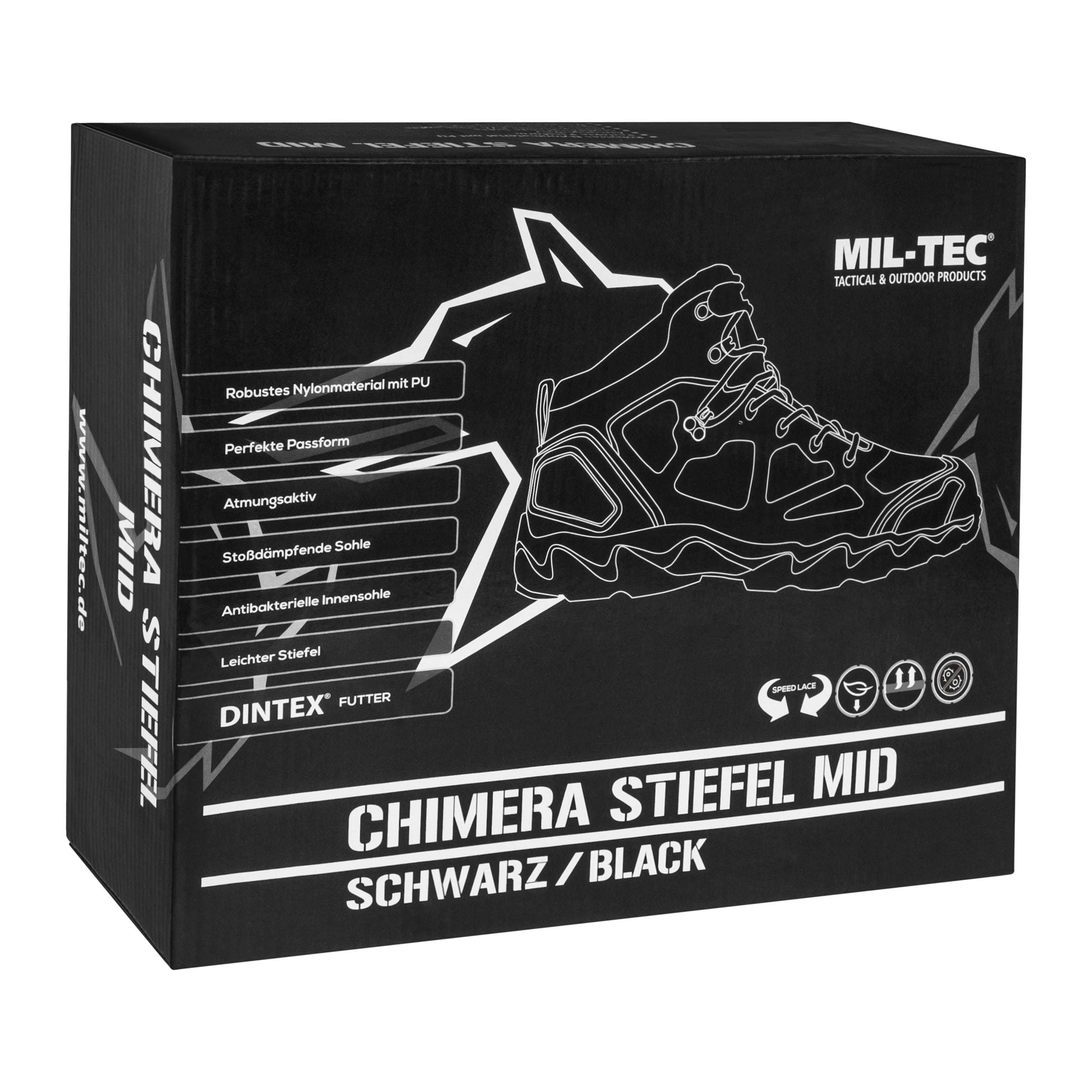 Mil-Tec - Chimera Mid - Taktische Stiefel - Black