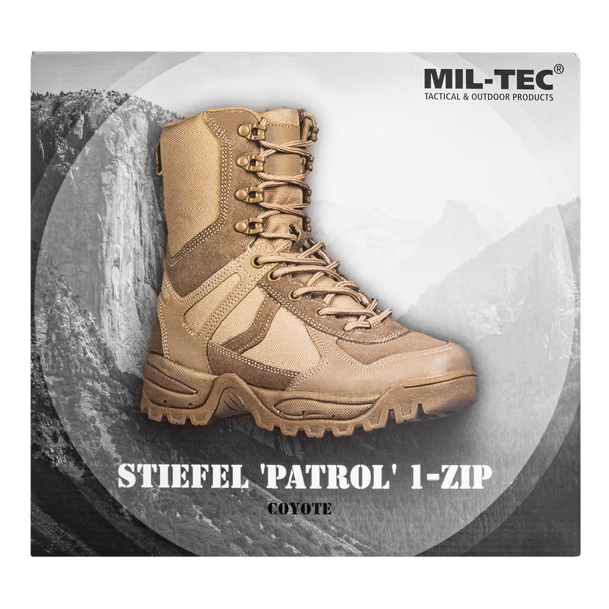 Mil-Tec - Patrol One Zip - Taktische Stiefel - Coyote