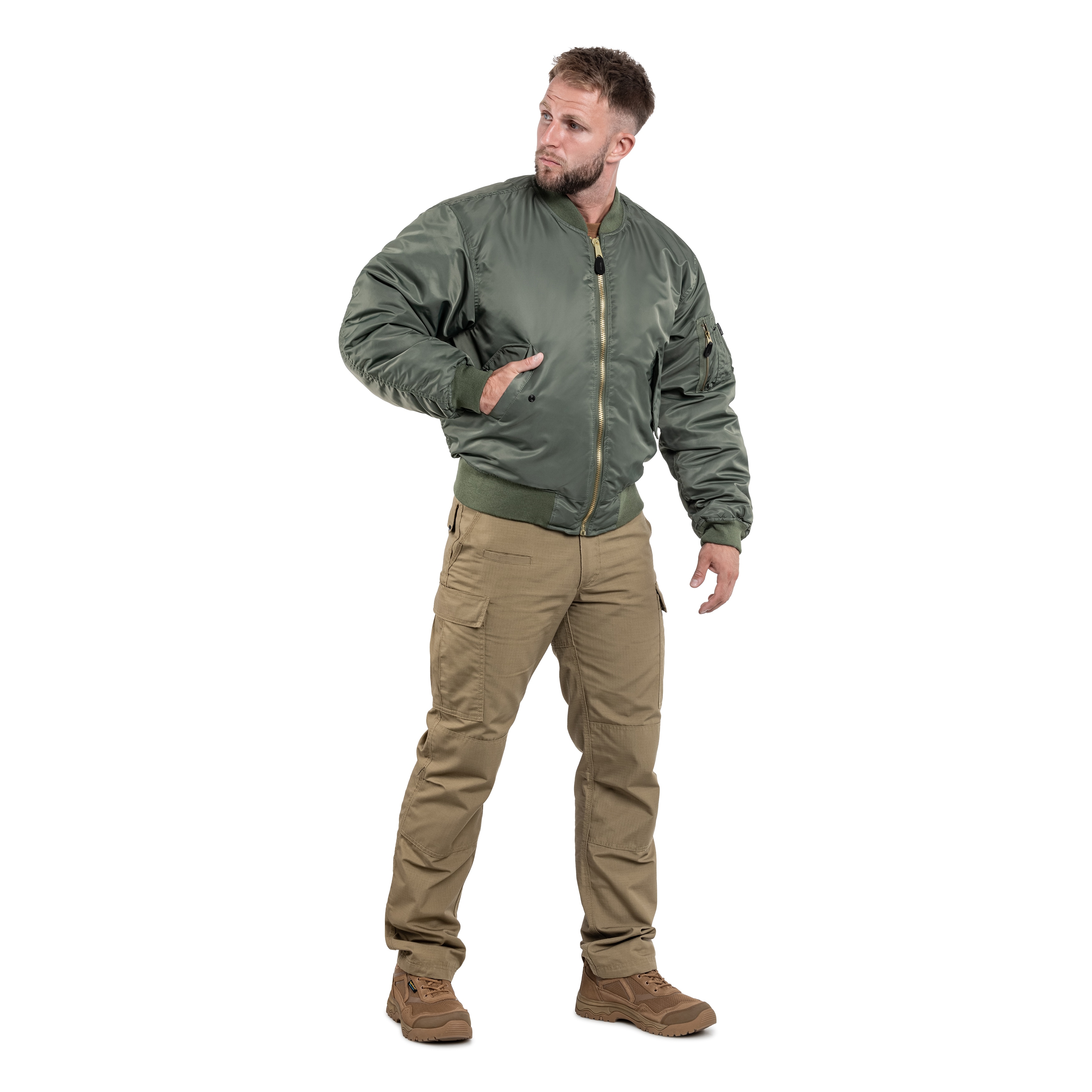 Mil-Tec - MA-1 Flyers Basic - Jacke - Oliv