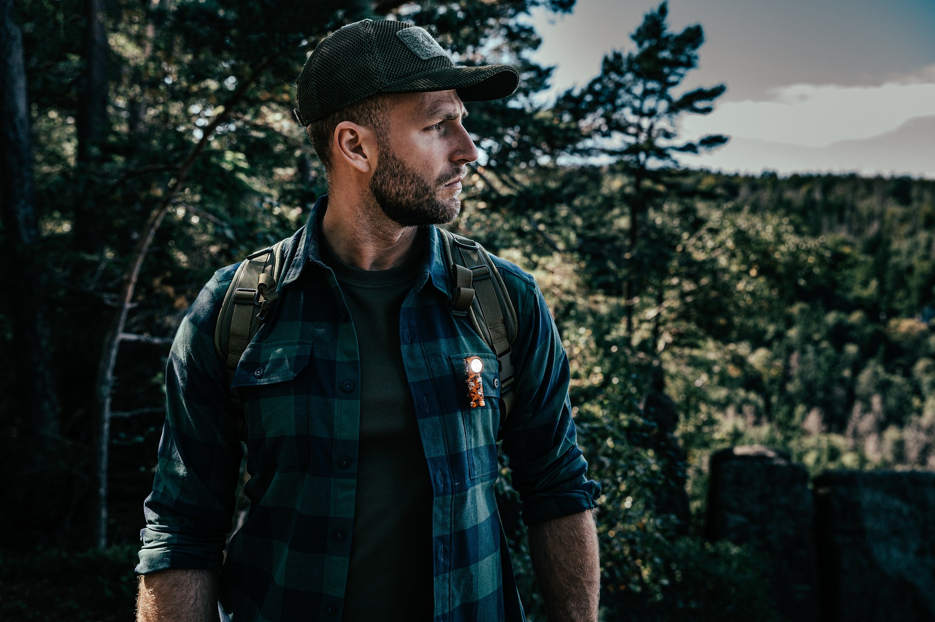 Helikon - Mesh - Basecap mit Klett - Olive Green