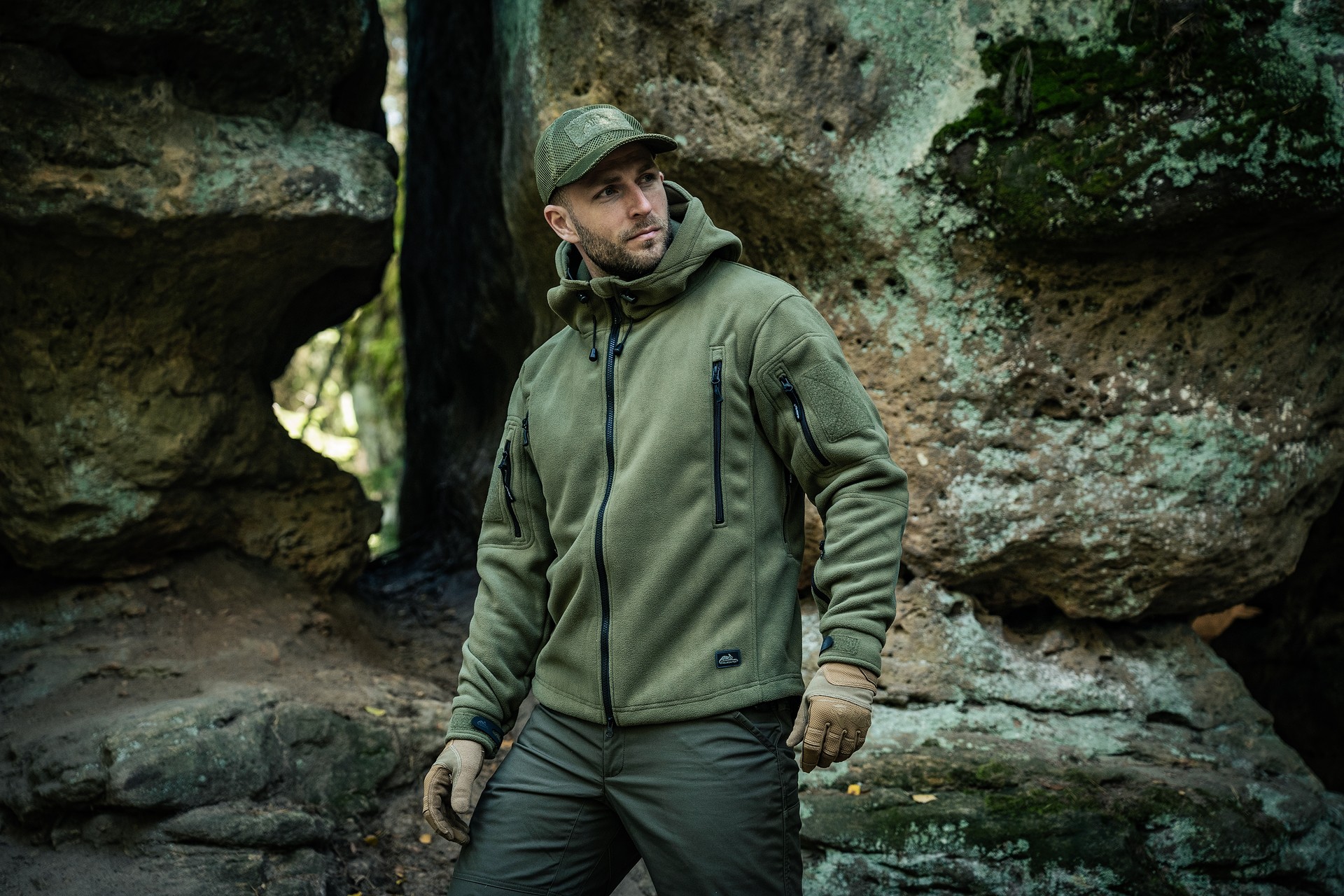 Helikon-Tex - Mesh - Basecap mit Klett - Olive Green