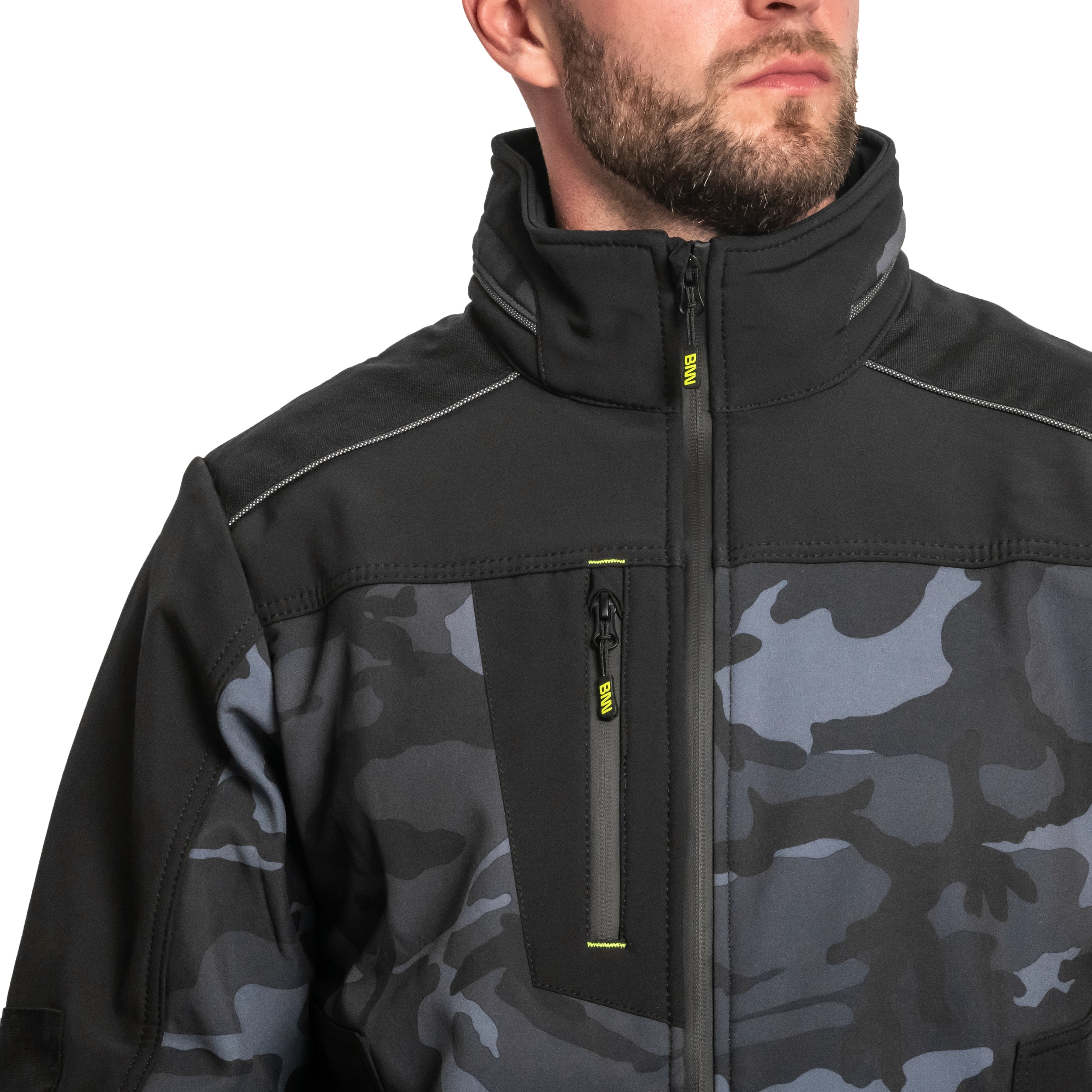 Bennon - Camos Softshell Jacke - Black/Grey