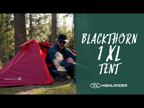 Highlander - Outdoor Blackthorn 1 XL - 1-Personen Zelt - Black