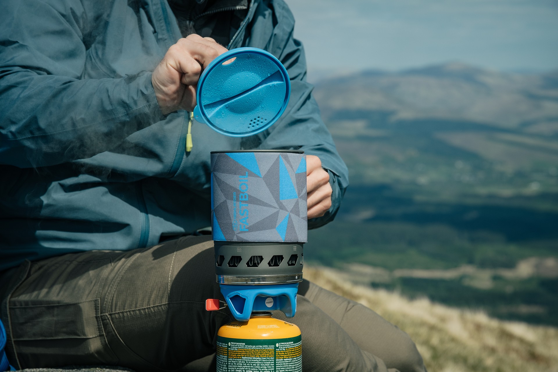 Highlander - Fastboil MK3 Campingkocher mit Topf - Blue