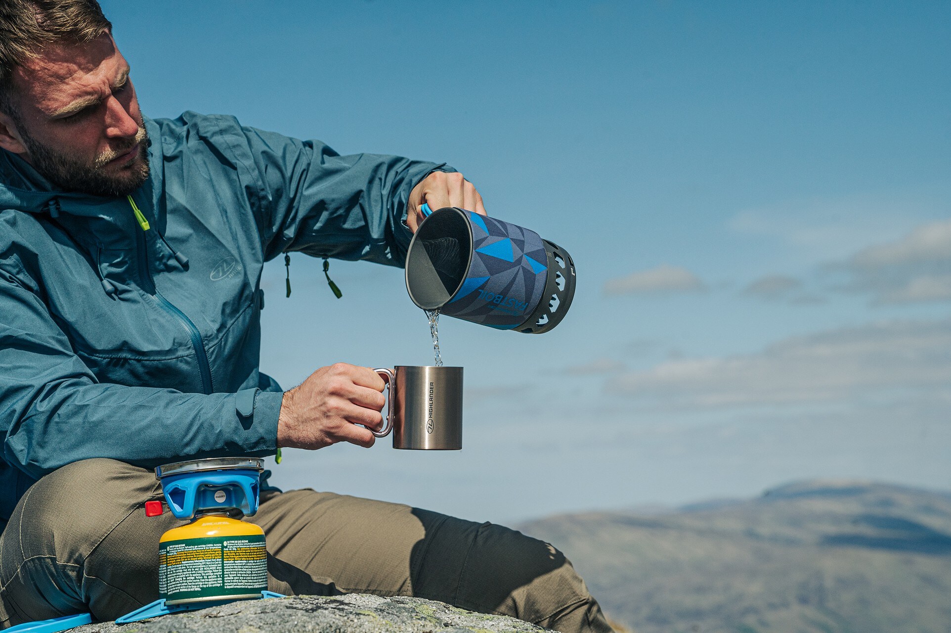 Highlander - Fastboil MK3 Campingkocher mit Topf - Blue