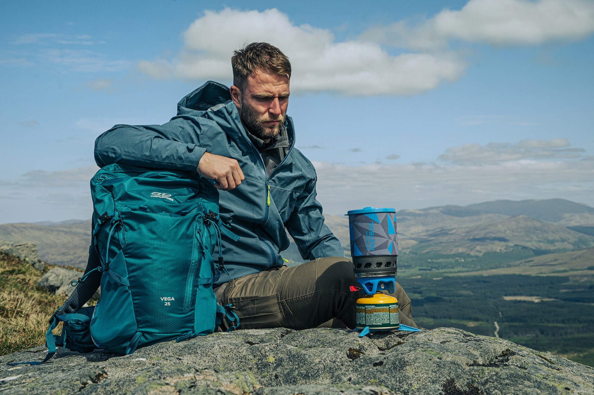 Highlander - Fastboil MK3 Campingkocher mit Topf - Blue