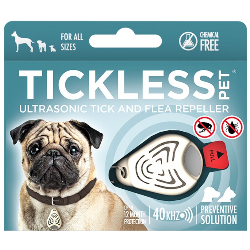 TickLess - Pet - Ultraschall-Zeckenschutz - für Tiere - Beige