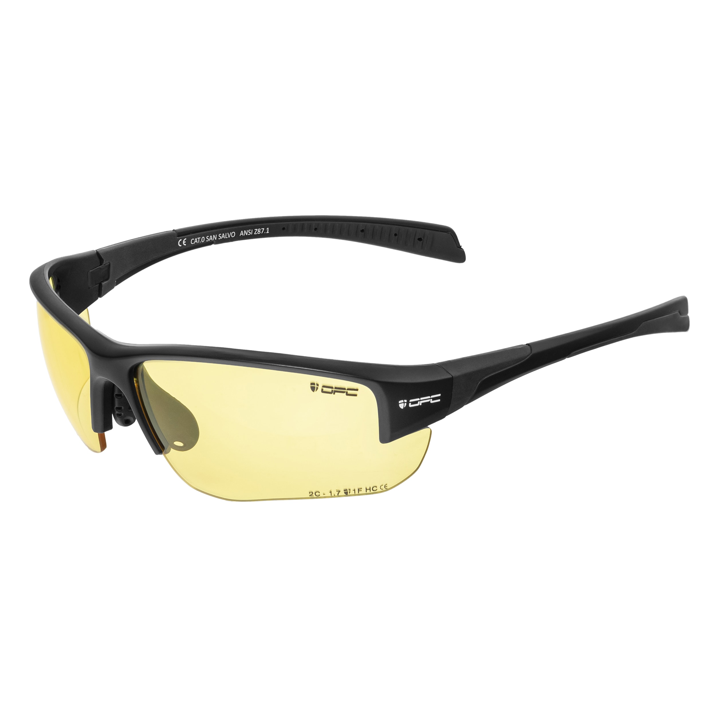 OPC - Tactical San Salvo - Taktische Schutzbrille - Matt Black/Ultra Light Yellow