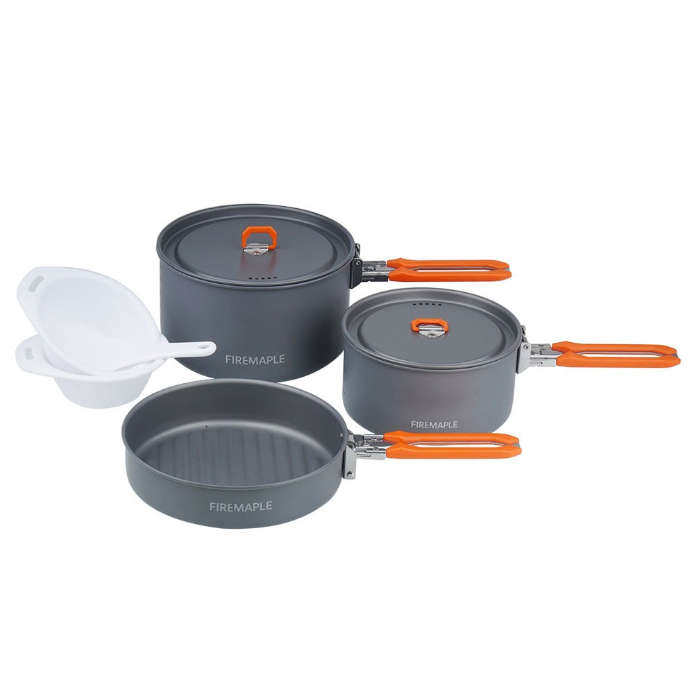 Fire Maple Grey - Camping-Geschirr-Set - 3 Teile