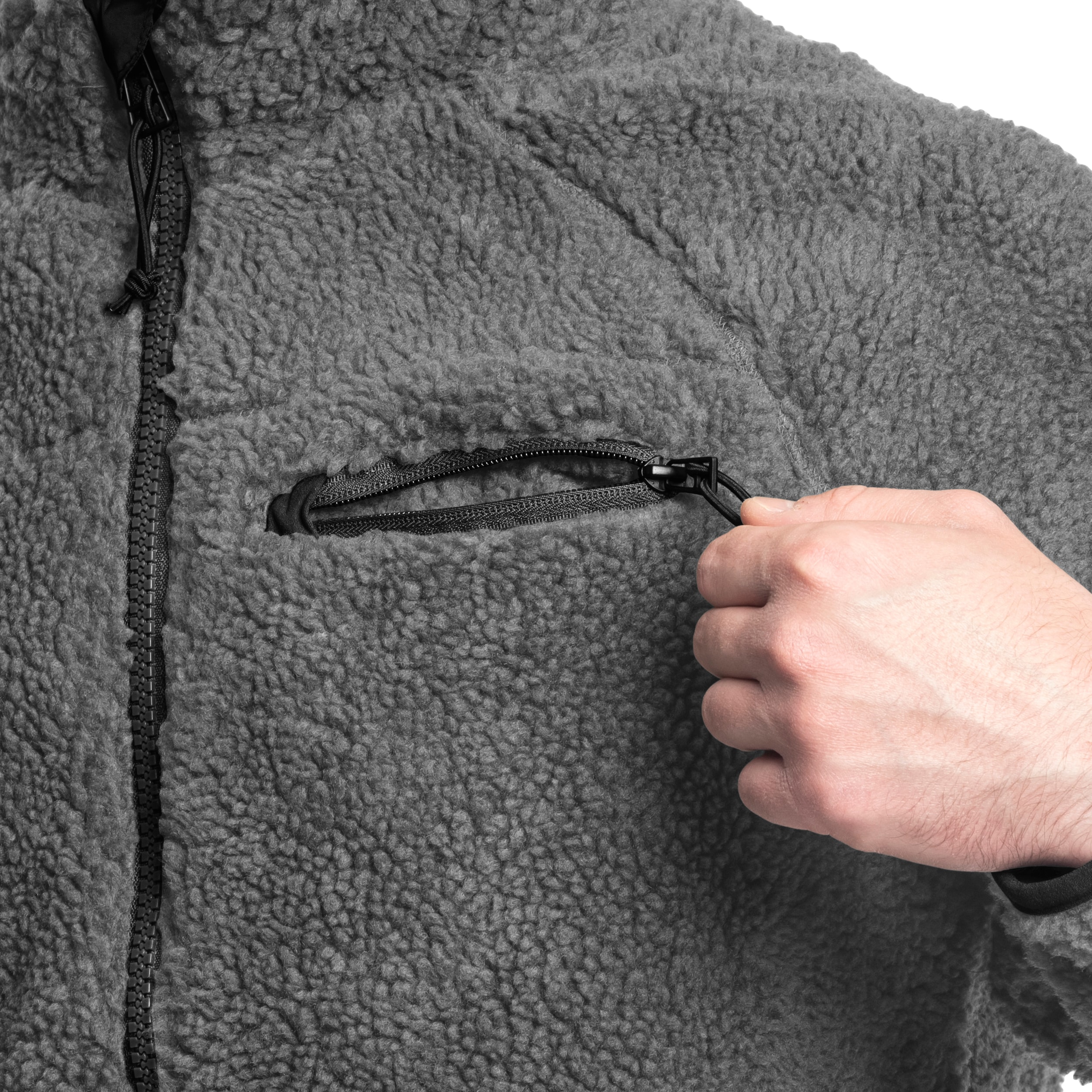 Brandit - Teddyfleece Jacket - Teddy-Fleecejacke - Anthracite