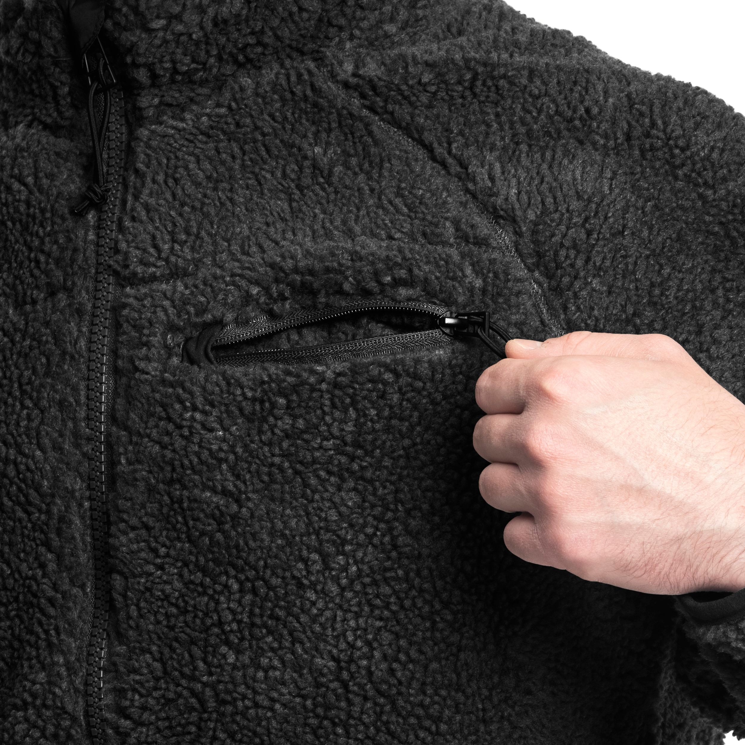 Brandit - Teddyfleece Jacket - Teddy-Fleecejacke - Black