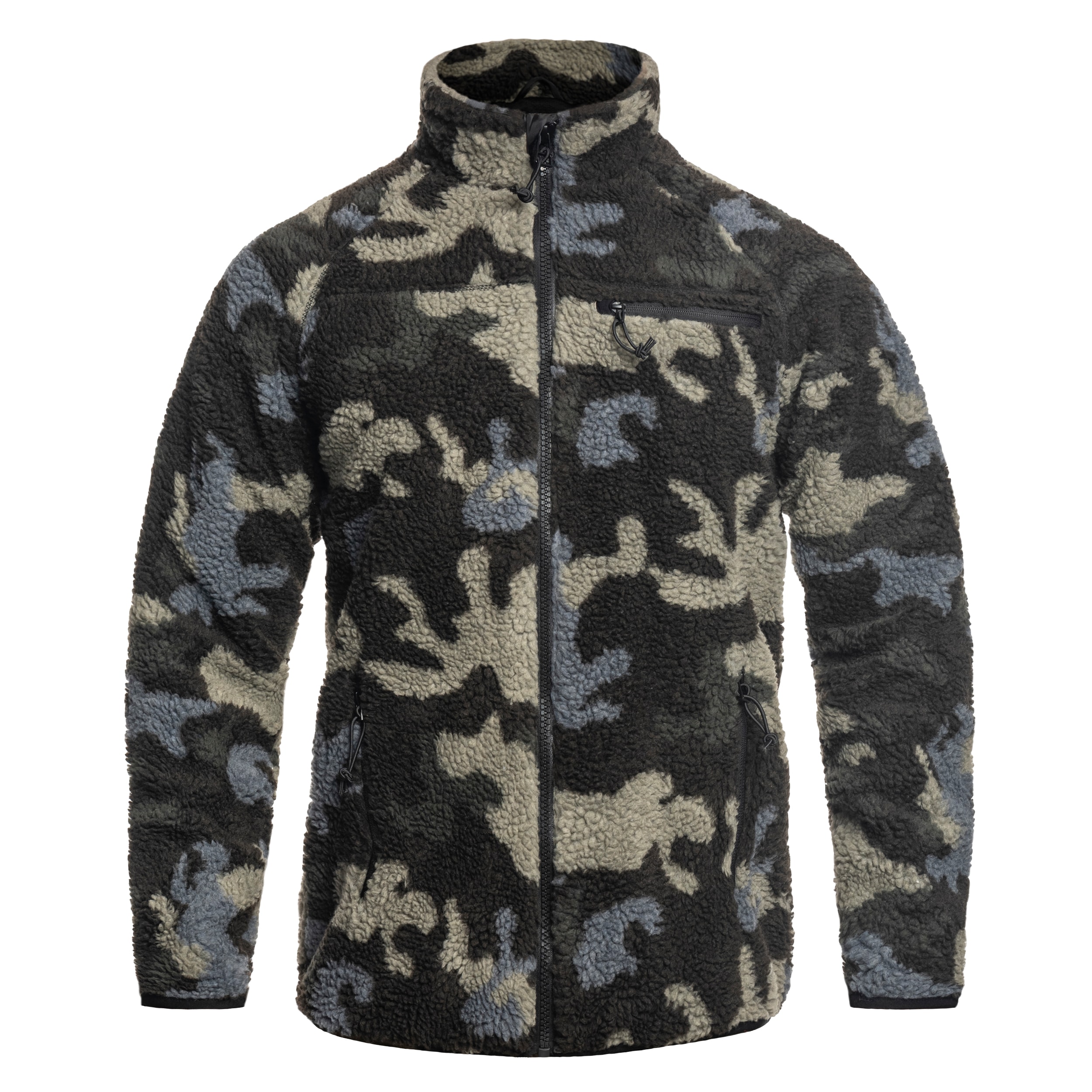 Brandit - Teddyfleece Jacket - Teddy-Fleecejacke - Dark Camo