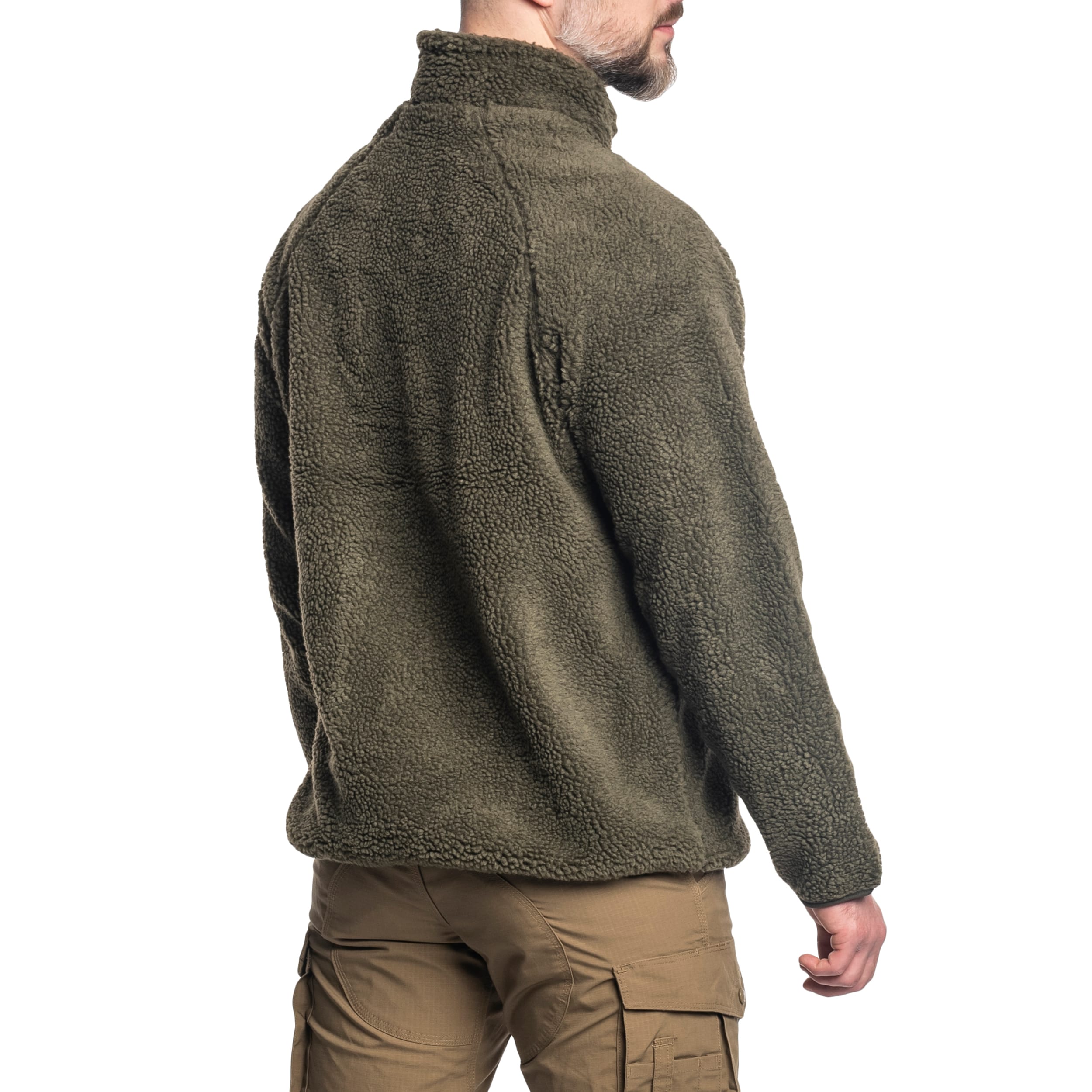 Brandit - Teddyfleece Jacket - Teddy-Fleecejacke - Olive