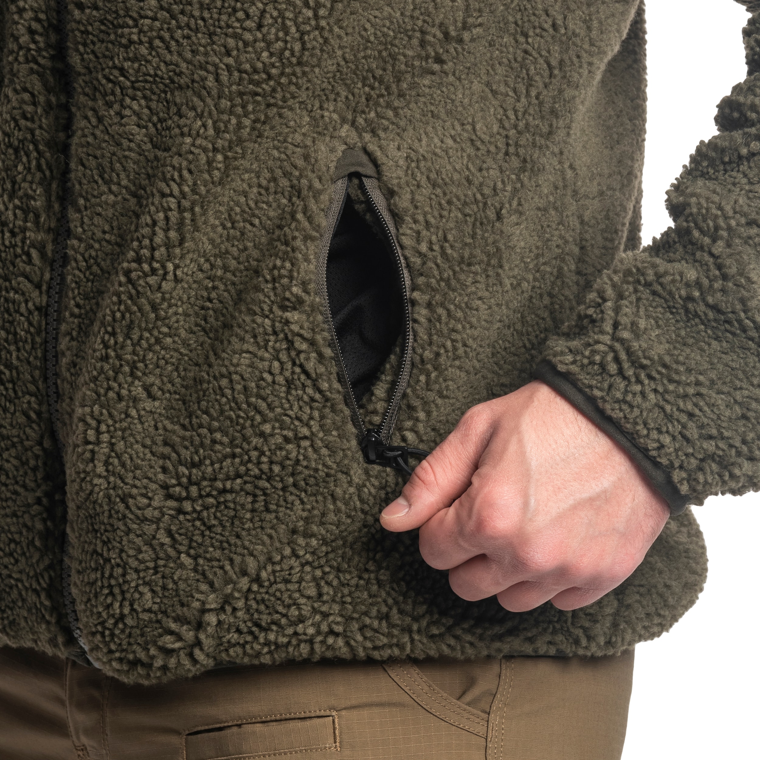 Brandit - Teddyfleece Jacket - Teddy-Fleecejacke - Olive