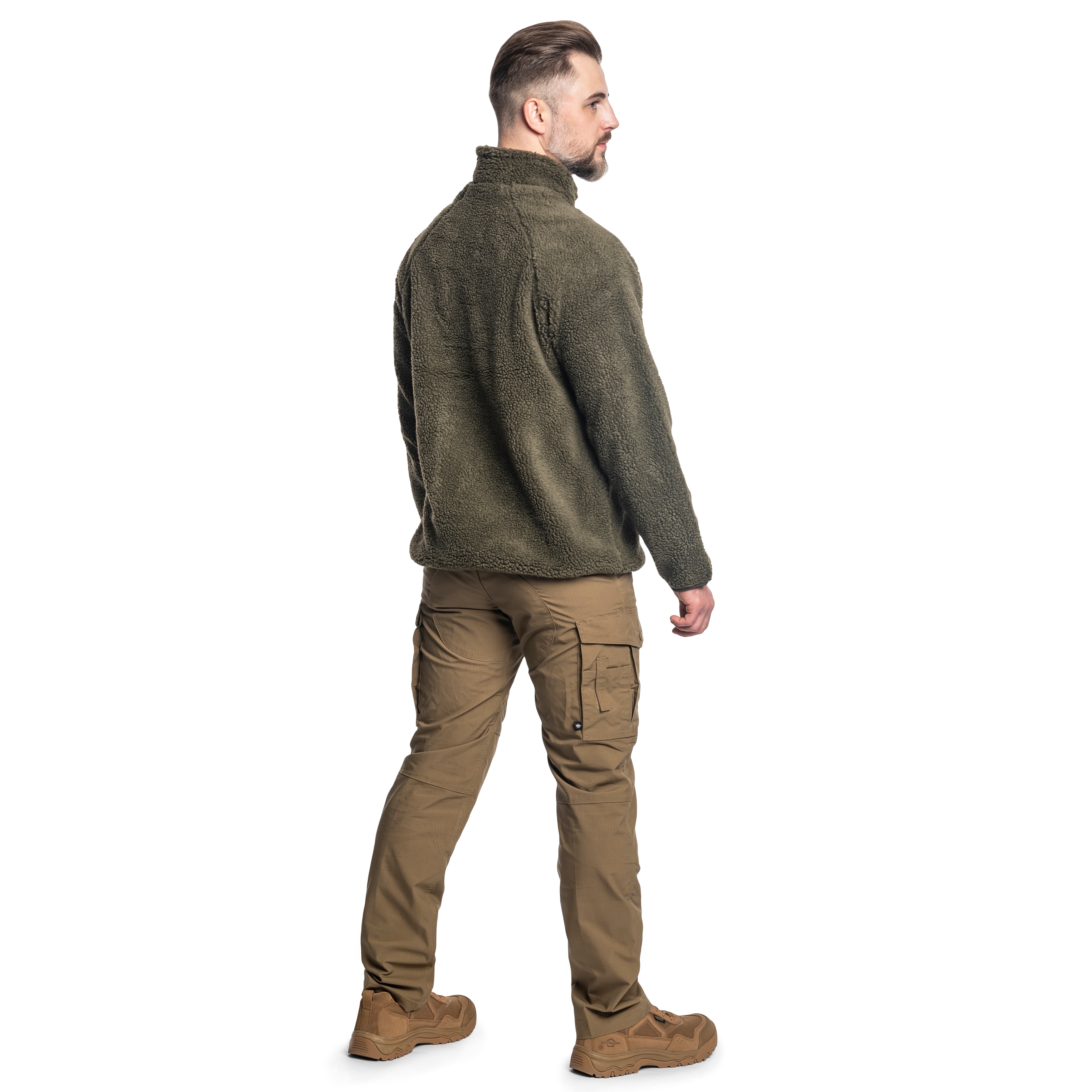 Brandit - Teddyfleece Jacket - Teddy-Fleecejacke - Olive