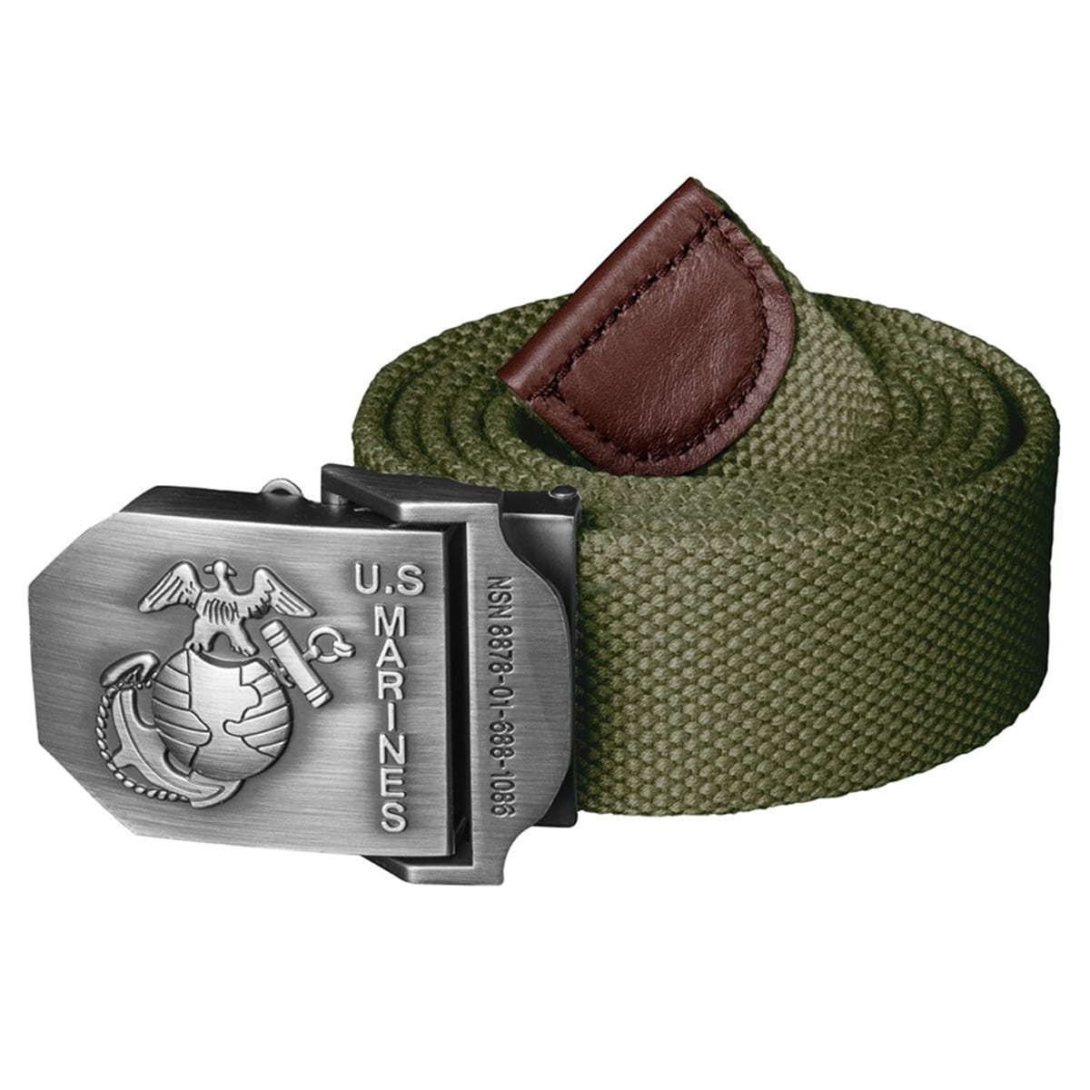 Helikon - USMC - Gürtel mit Marine-Emblem der Vereinigten Staaten - Olive Green