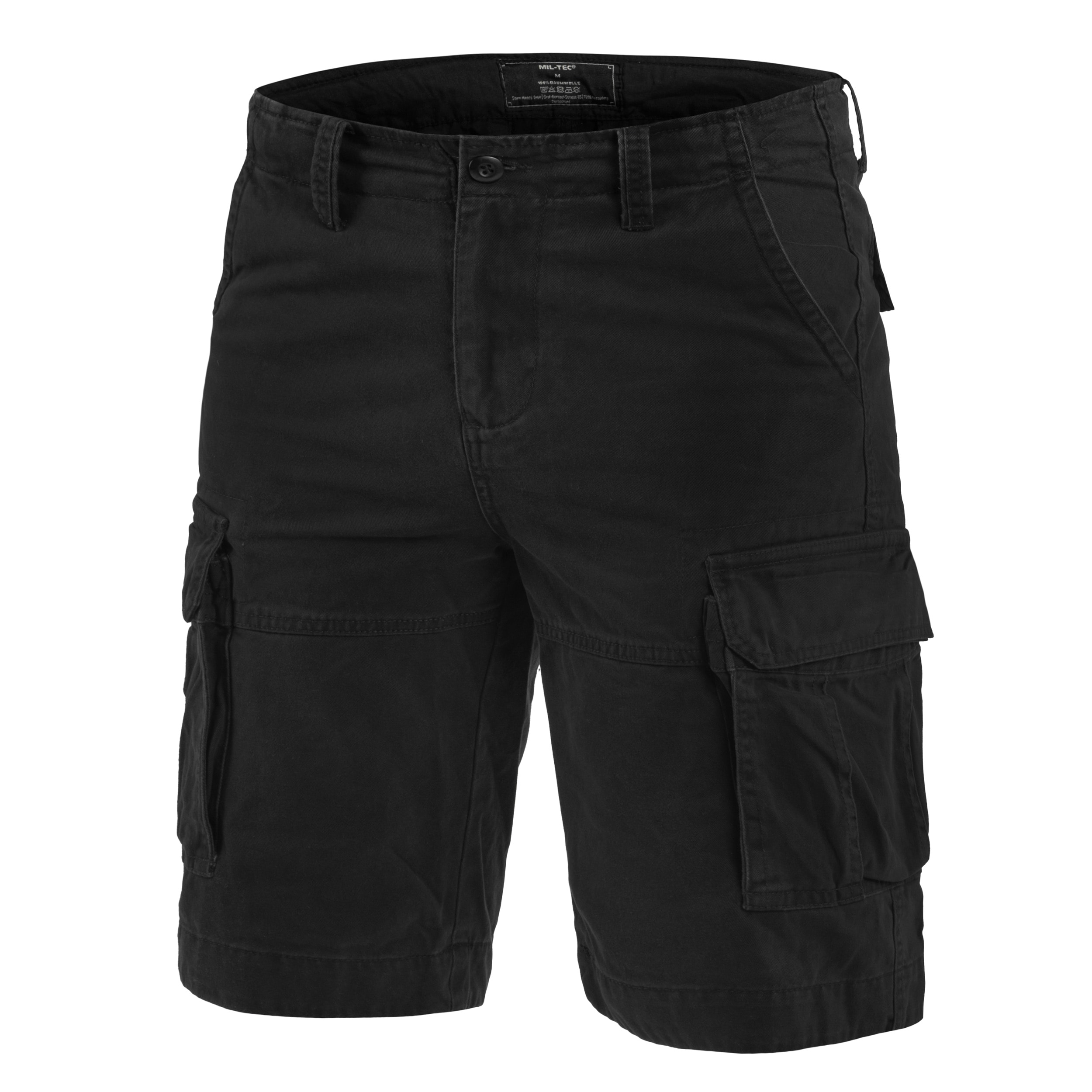 Mil-Tec - Vintage Prewash - Taktische Shorts - Black