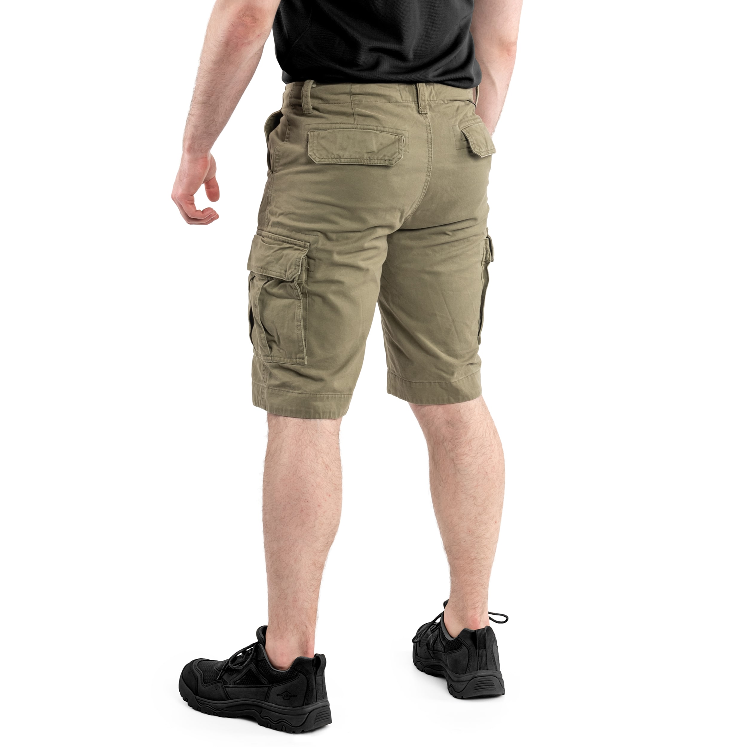 Mil-Tec - Vintage Prewash - Taktische Shorts - OD Green