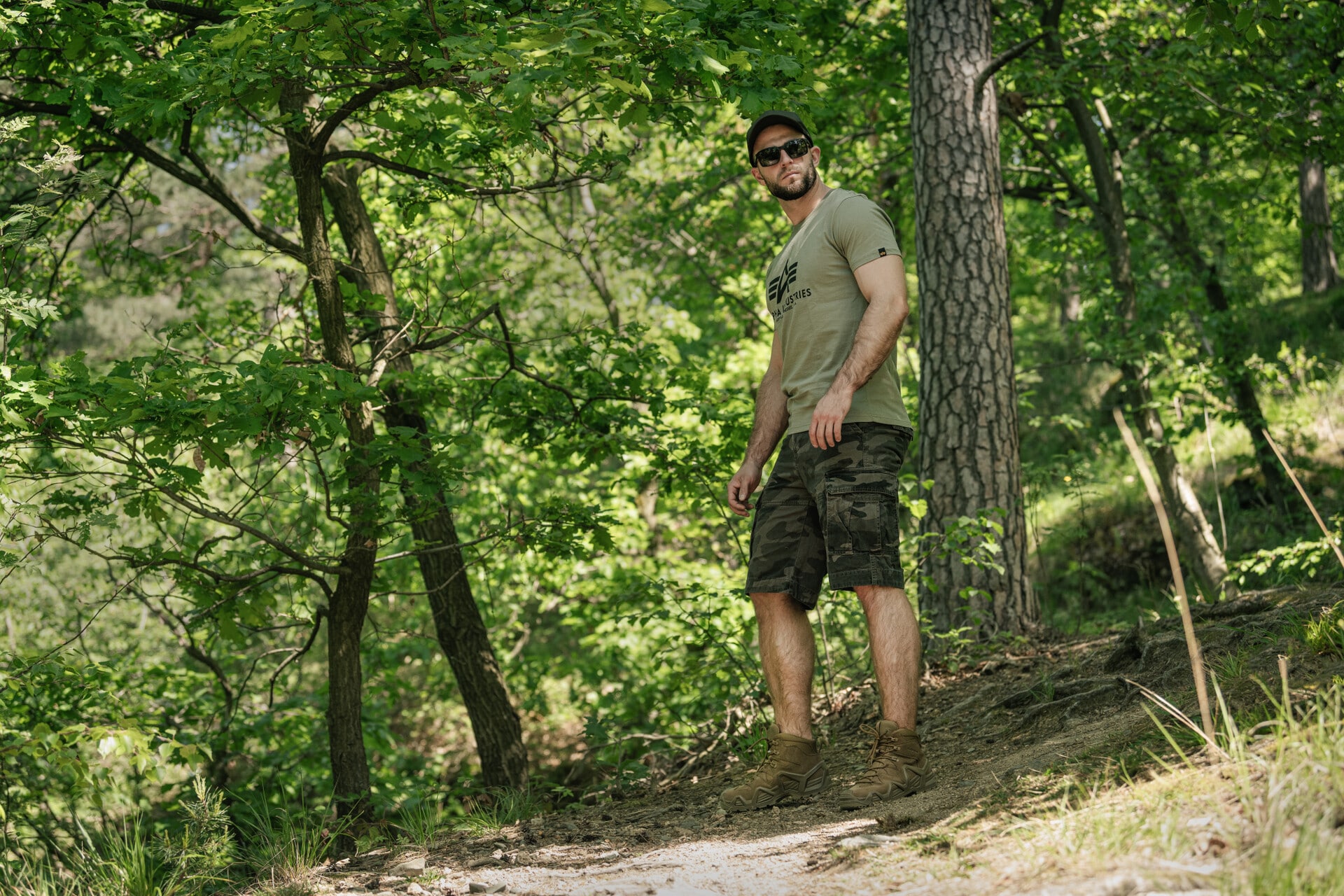 Mil-Tec - Vintage Prewash - Taktische Shorts - Dark Camo