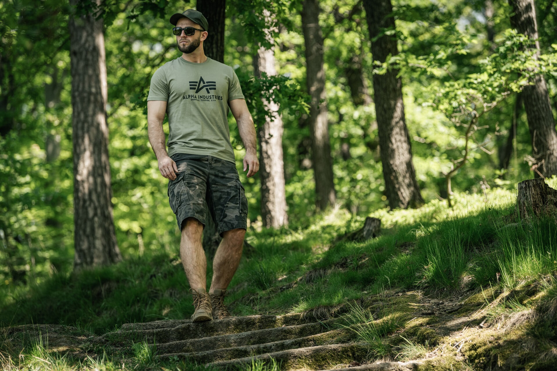 Mil-Tec - Vintage Prewash - Taktische Shorts - Dark Camo