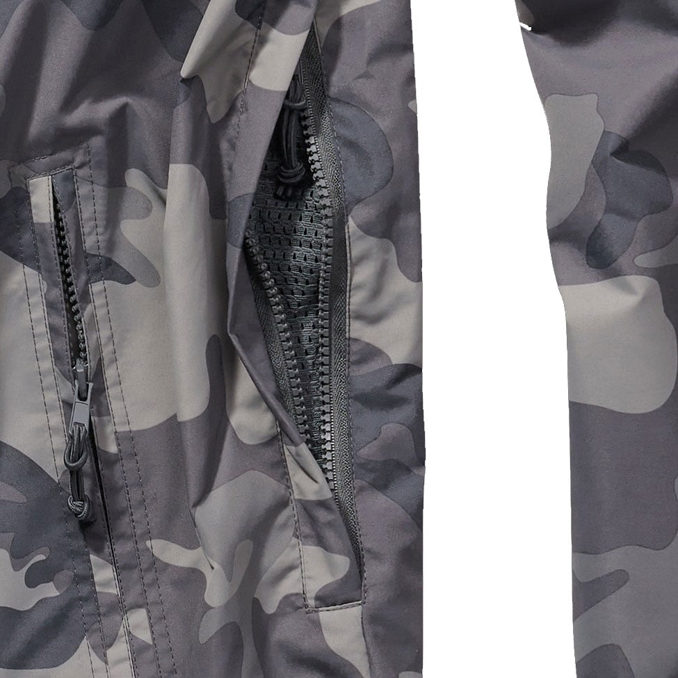 Brandit - Summer Windbreaker Jacke - Windjacke aus Polyester - Grey Camo