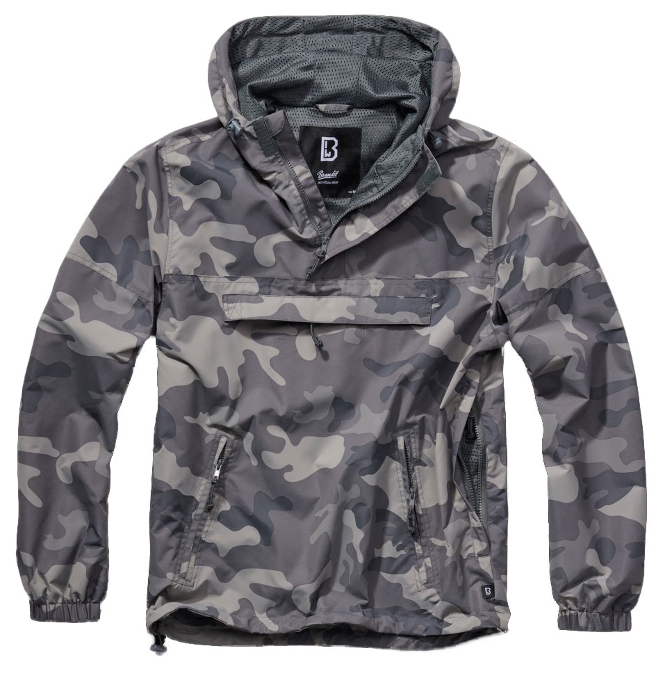 Brandit - Summer Windbreaker Jacke - Windjacke aus Polyester - Grey Camo