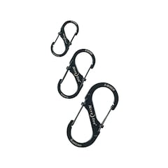 Nite Ize - S-Biner SlideLock Set - Karabinerhaken 3er-Set - Black