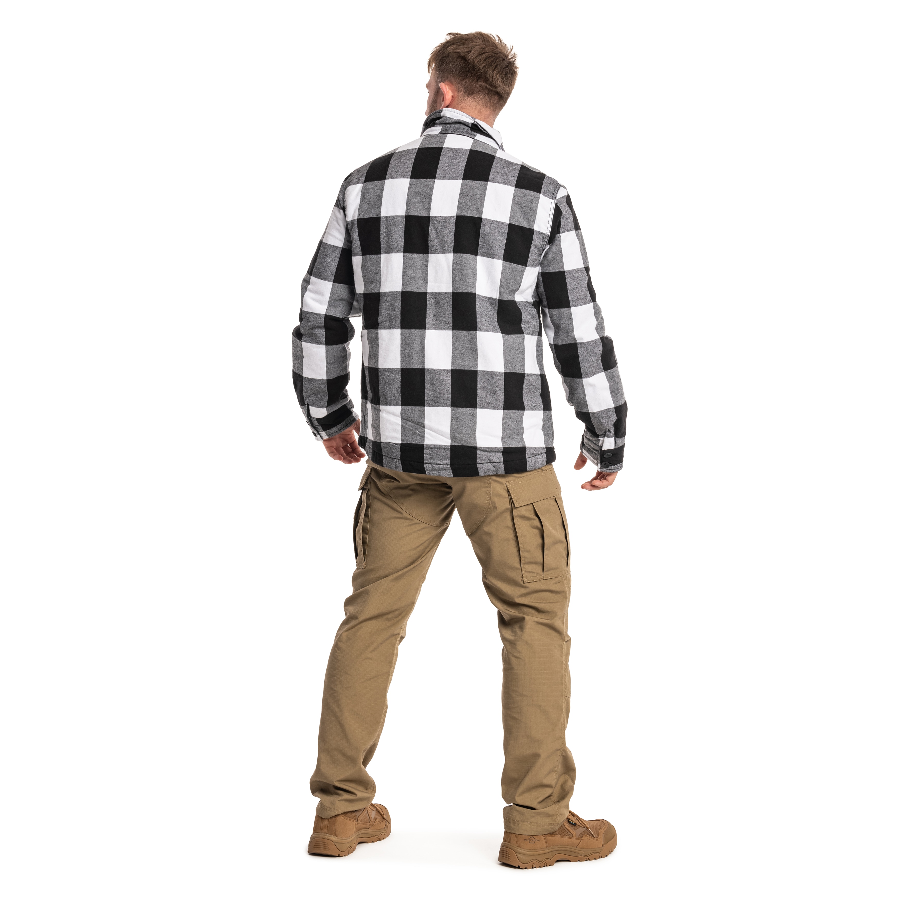 Brandit - Lumber Jacket - Jacke - White/Black