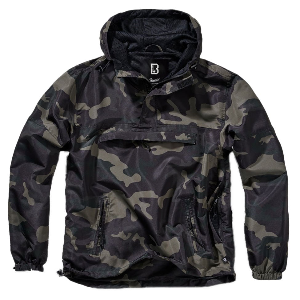 Brandit - Summer Windbreaker Jacke - Windjacke aus Polyester - Dark Camo