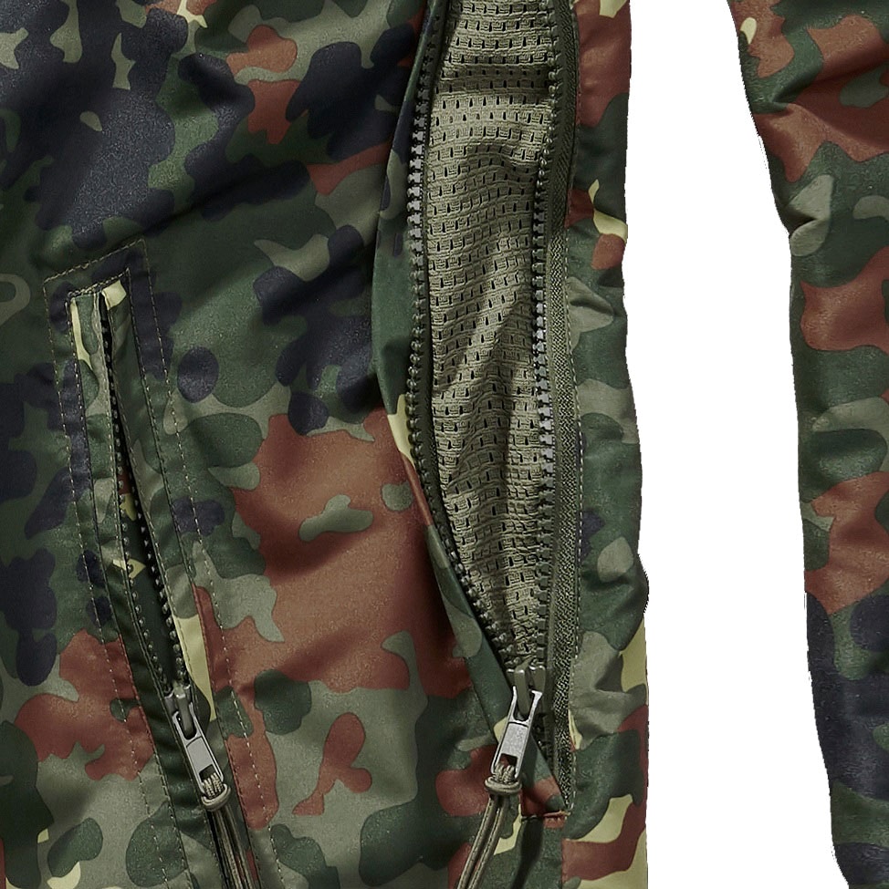 Brandit - Summer Windbreaker Jacke - Windjacke aus Polyester - Flecktarn