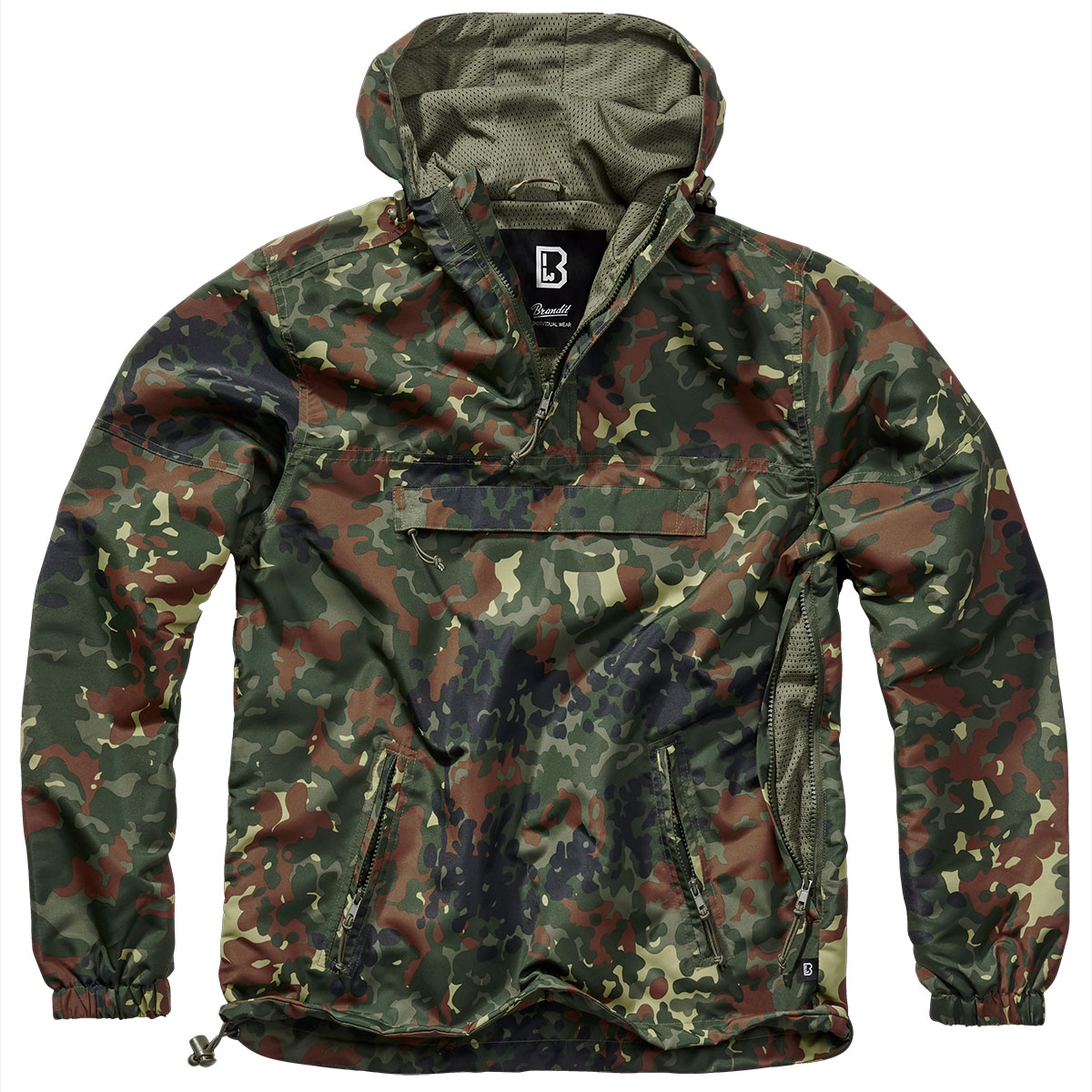 Brandit - Summer Windbreaker Jacke - Windjacke aus Polyester - Flecktarn