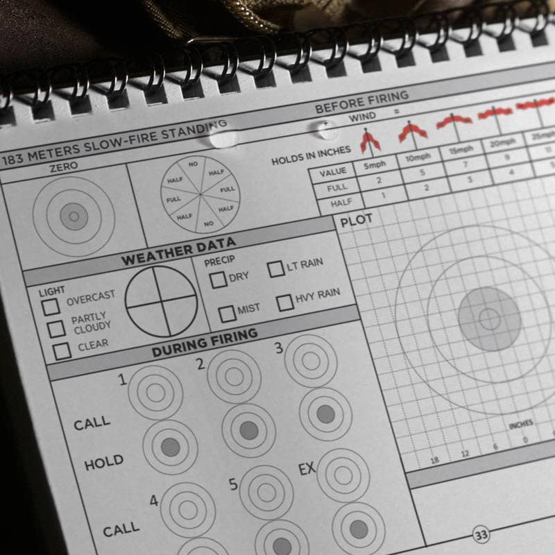 Rite in the Rain - Annual Qualification Databook - wasserdichtes Notizbuch für Schießtraining 973-ARQ