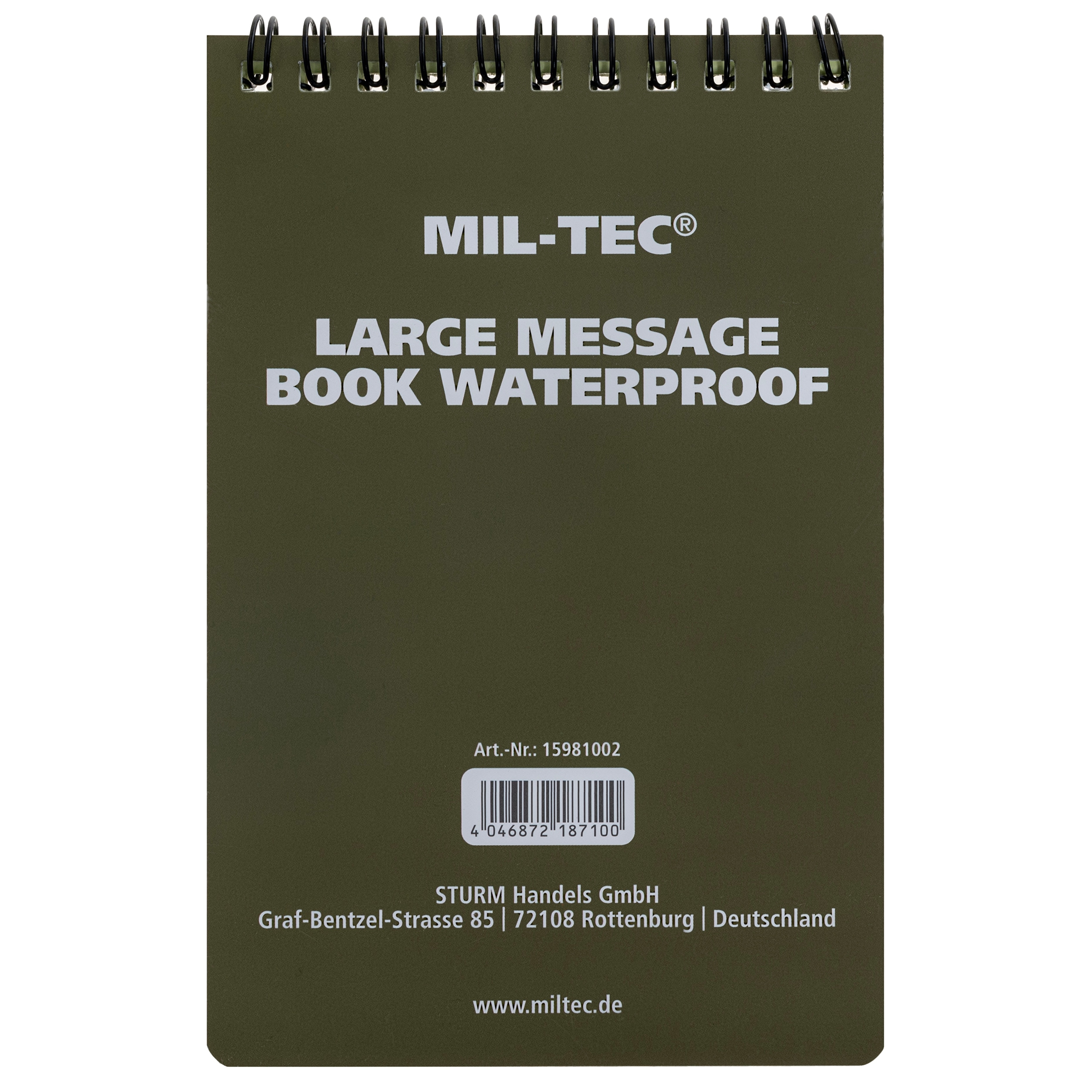 Mil-Tec - Wasserfestes Notizbuch 100x150 mm