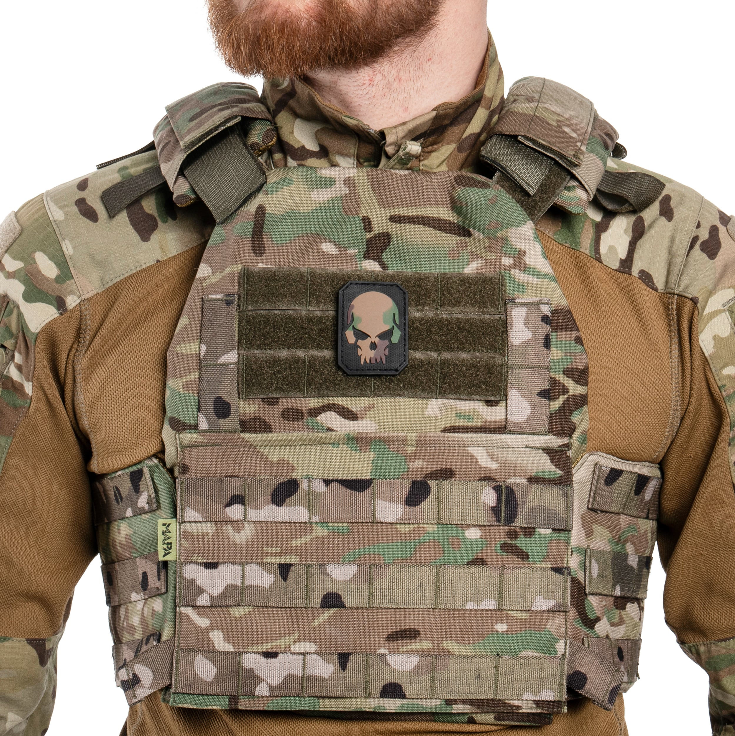 Mil-Tec - Skull SM - 3D-Aufnäher - Camo