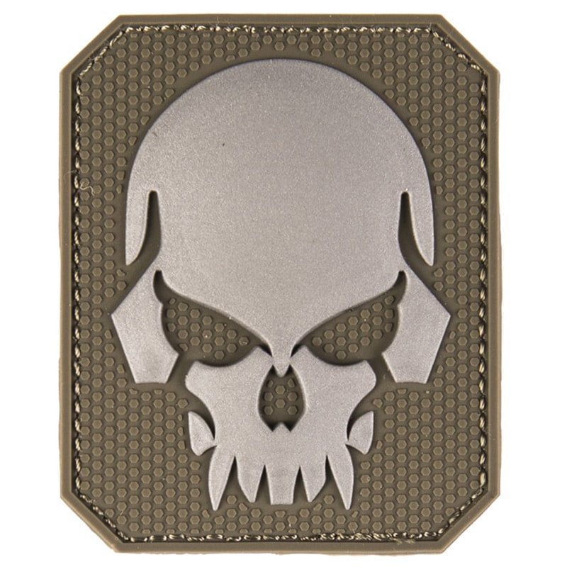 Mil-Tec - Skull - 3D-Aufnäher - Olive