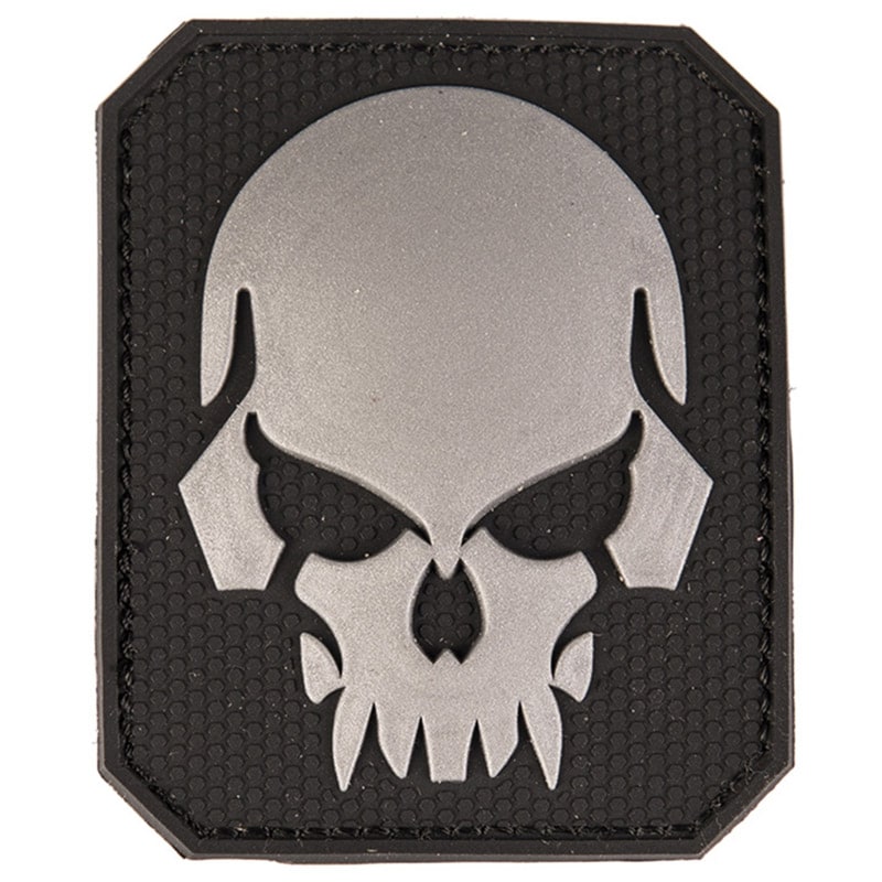 Mil-Tec - Skull - 3D-Aufnäher - Black