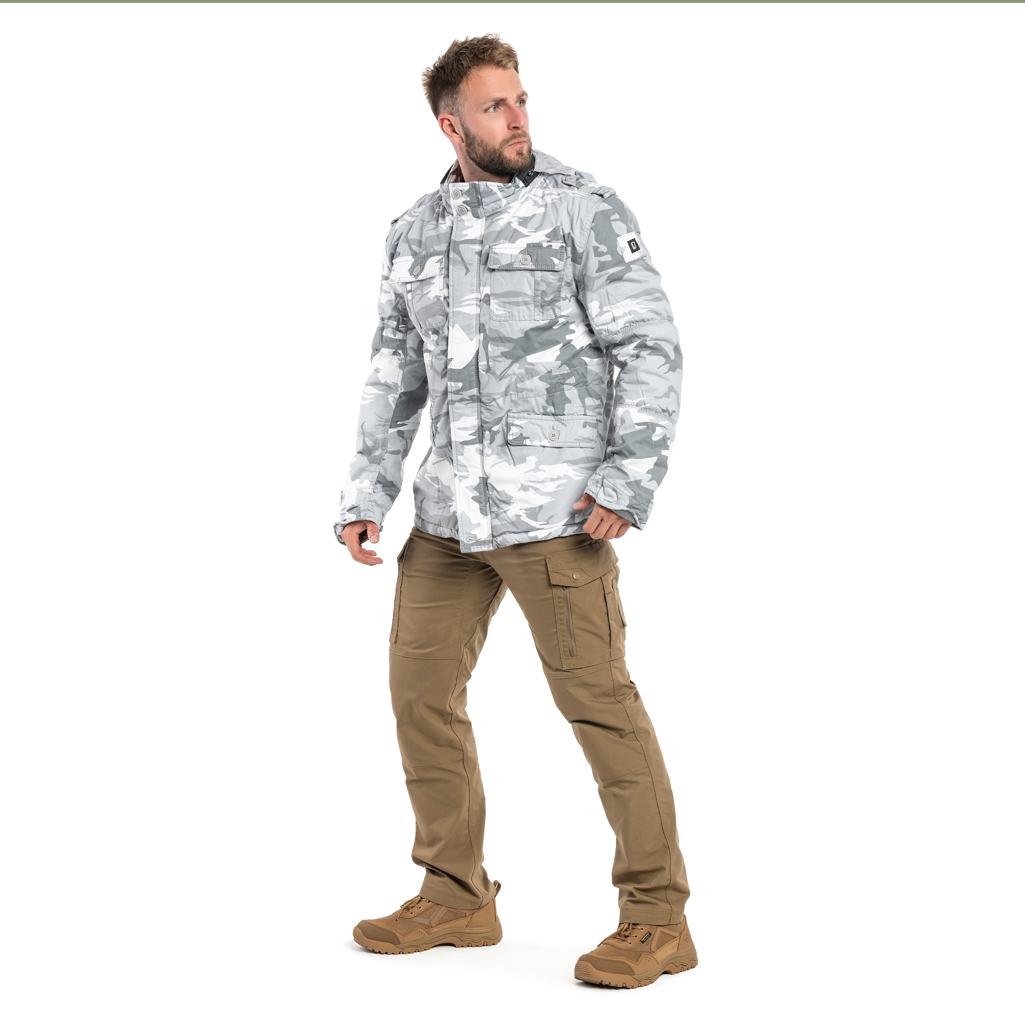 Brandit - Britannia Winter - Winterjacke - Blizzard Camo