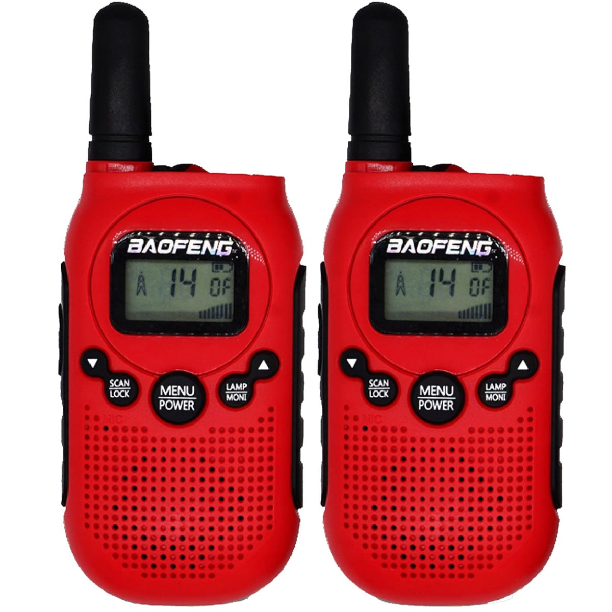 Baofeng - BF-T6 PMR Panda - Funkgerät 2 Stk. - Red