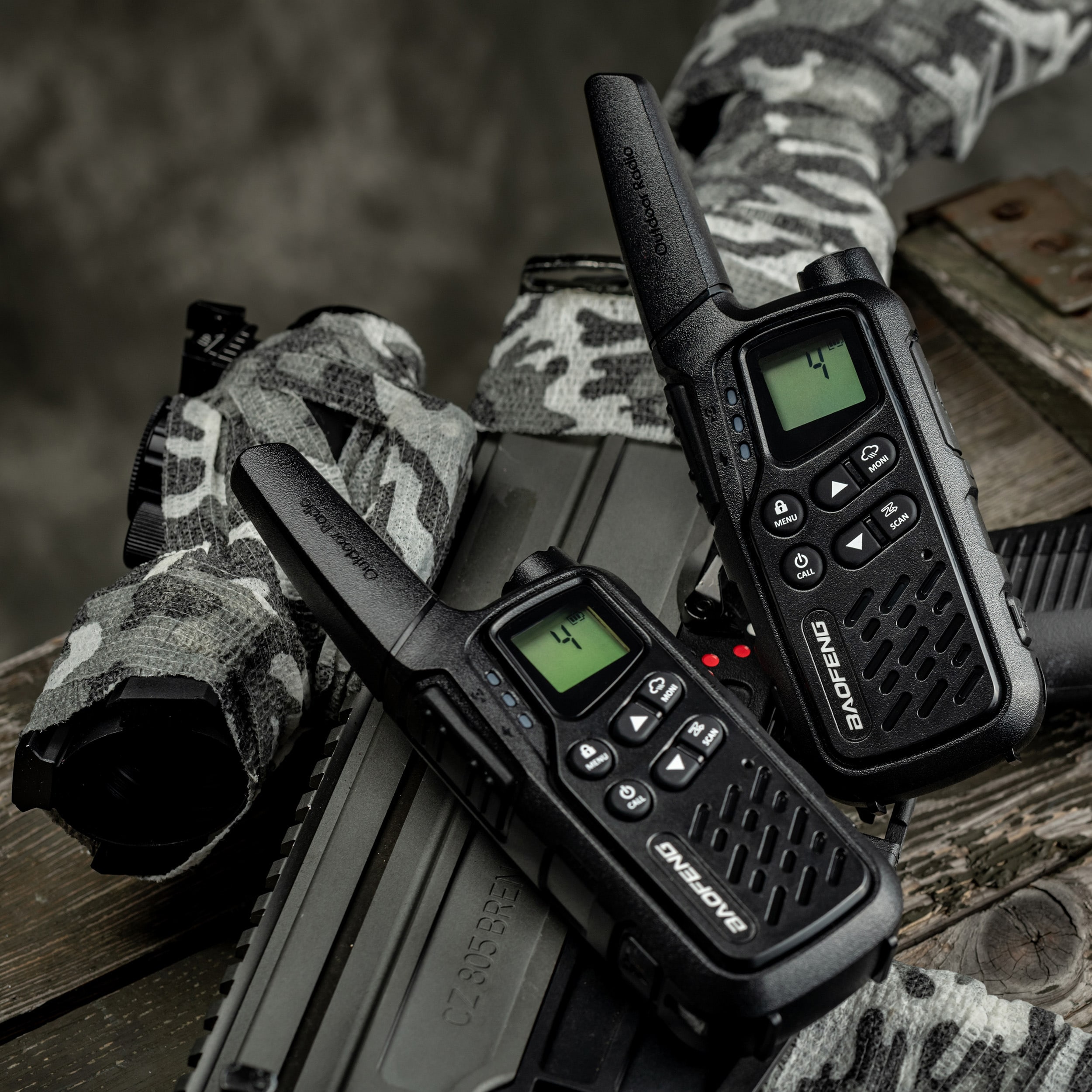 Baofeng - BF-25E PMR-Funkgerät 2 Stk. - Schwarz
