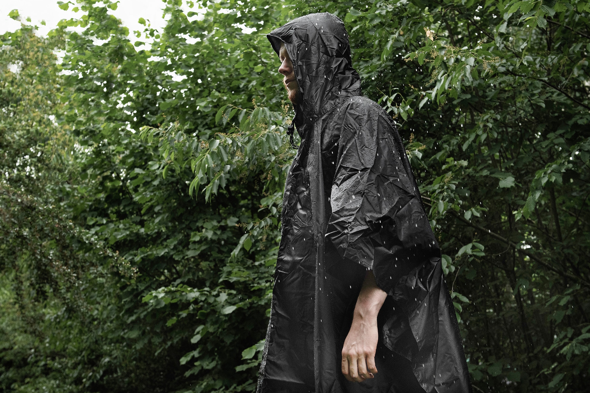 Badger Outdoor - Rain Poncho Ripstop - Regenponcho - Black