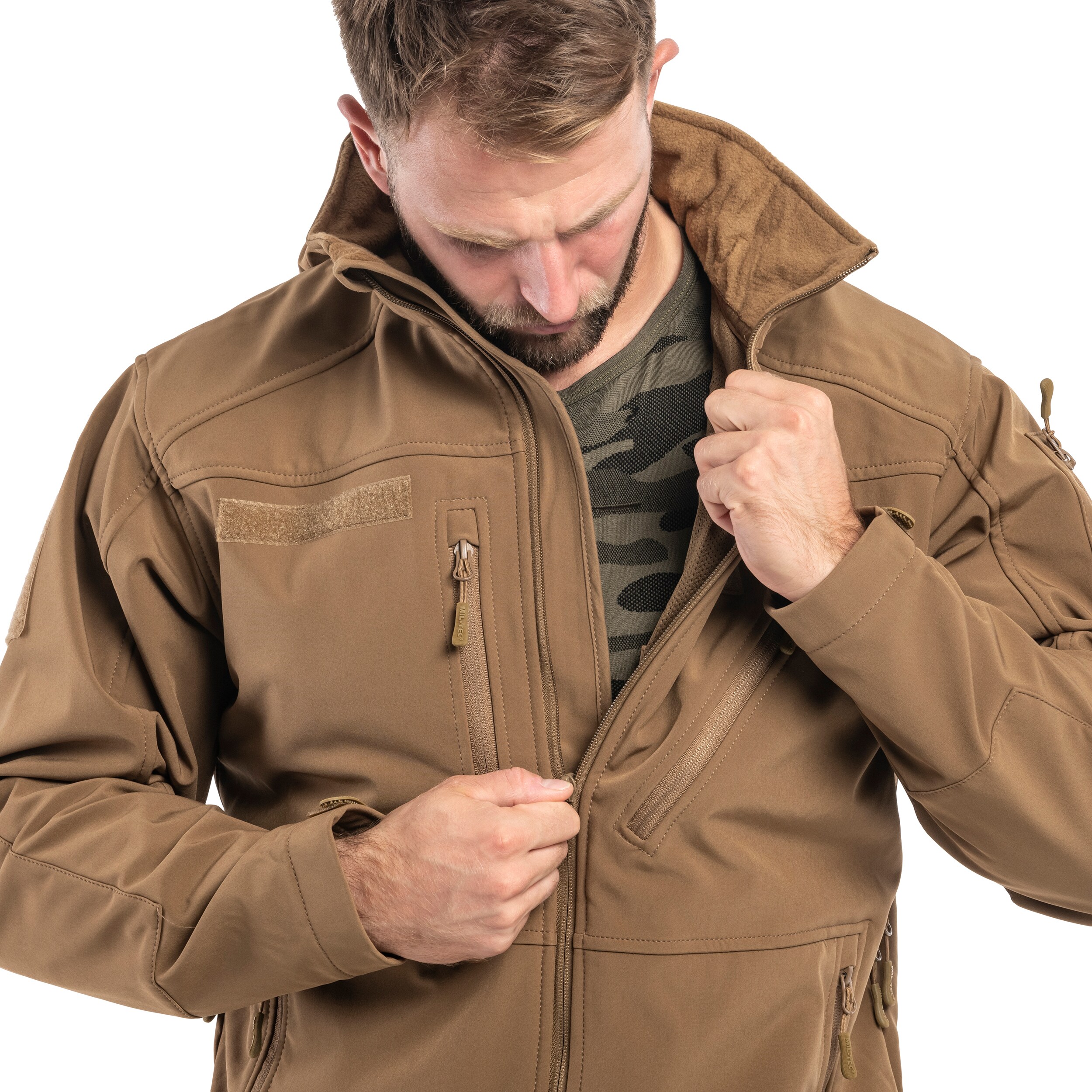 Mil-Tec - SCU 14 - Softshelljacke - Dark Coyote