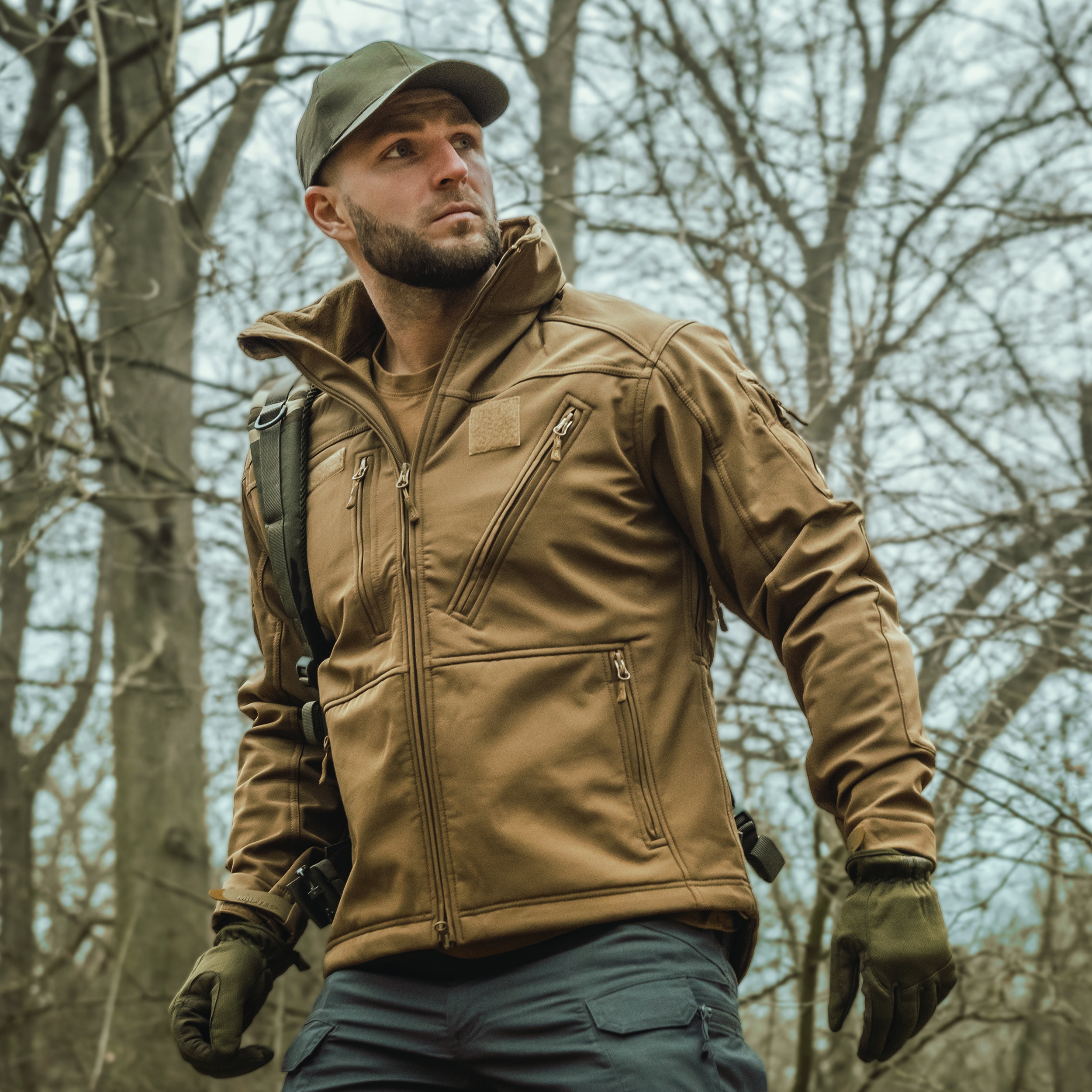 Mil-Tec - SCU 14 - Softshelljacke - Dark Coyote