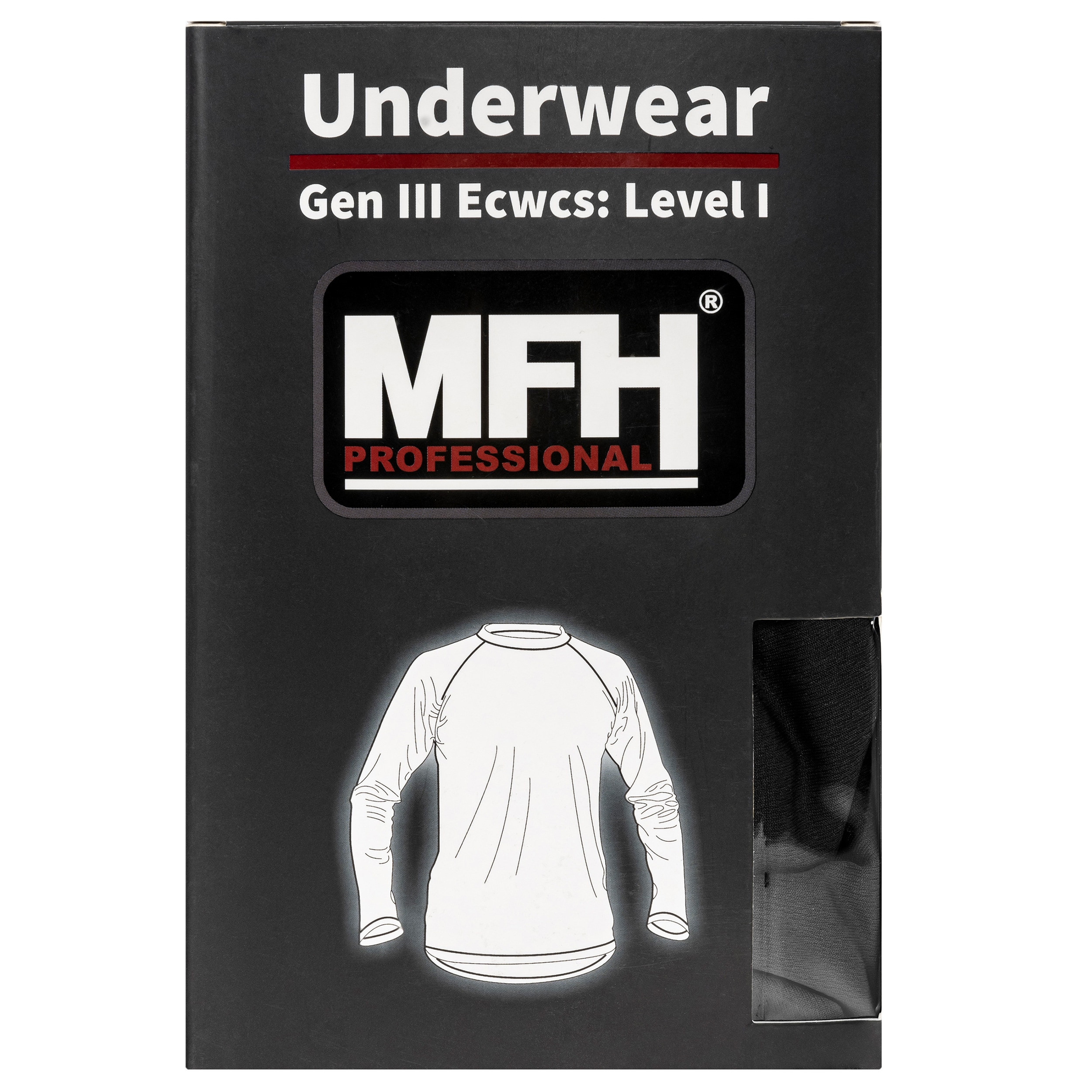 MFH - US Level I GEN III - Thermo-Langarmshirt - Black