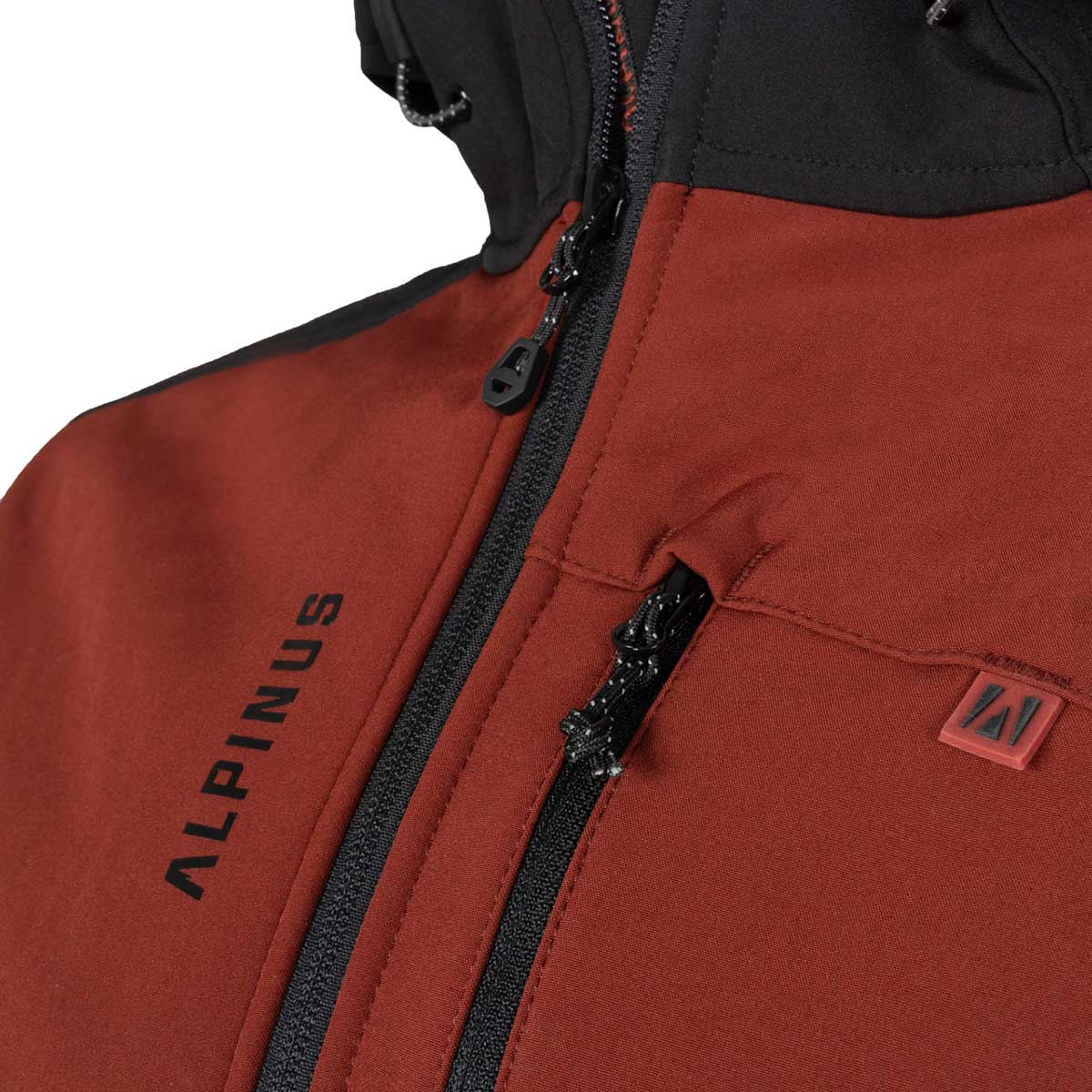 Alpinus - Softshell Aso - Jacke - Rot-Schwarz